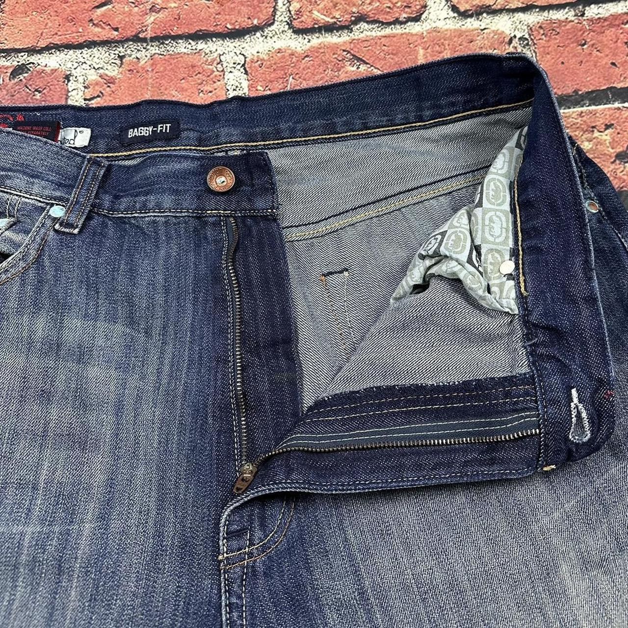 Southpole Vintage Ecko Unltd Denim Shorts Baggy Skater Y2K Wide Leg Size US 36 / EU 52 - 9 Thumbnail