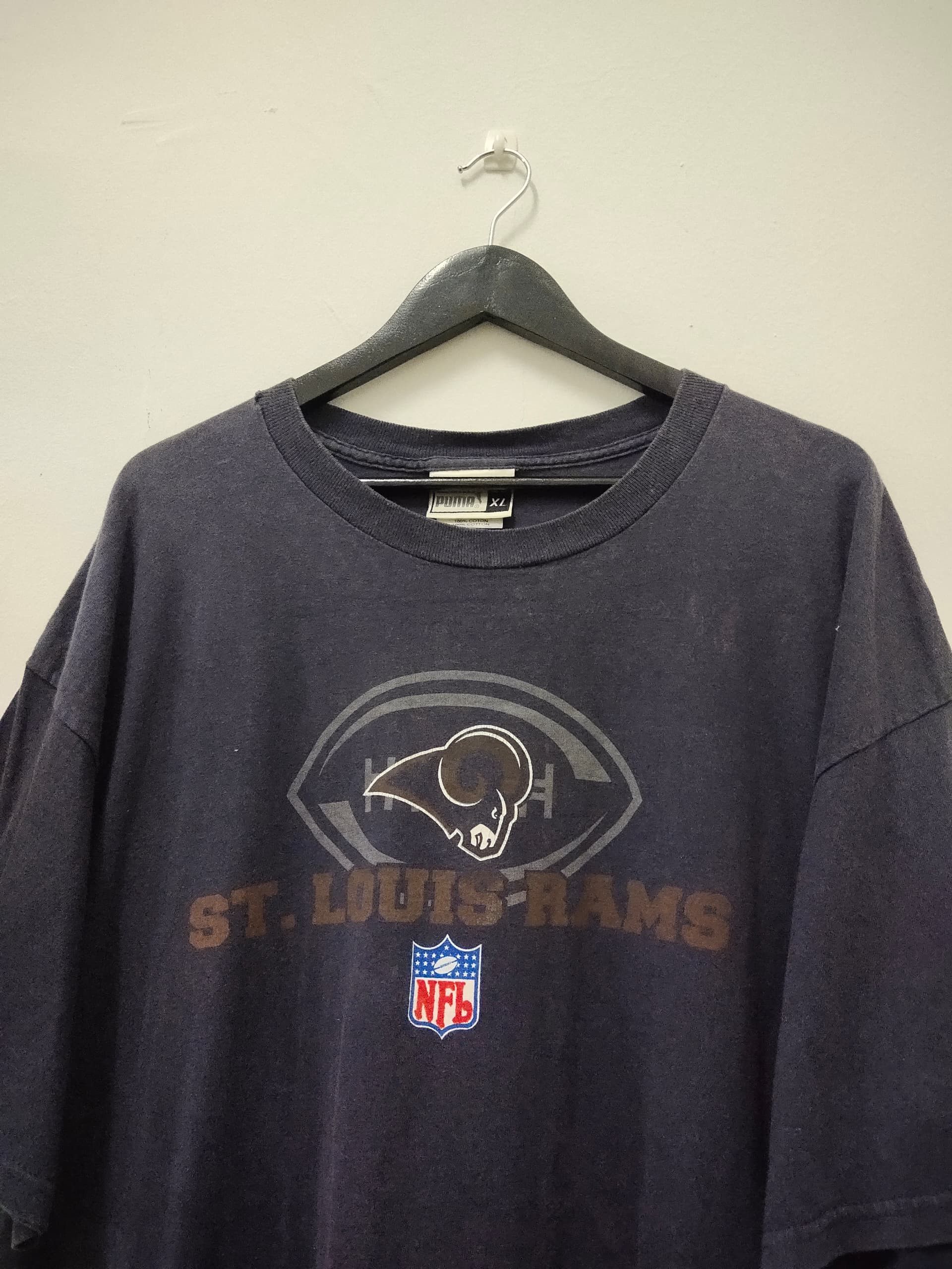 NFL Vintage Puma NFL navy blur t shirt nice design Size US XL / EU 56 / 4 - 4 Thumbnail