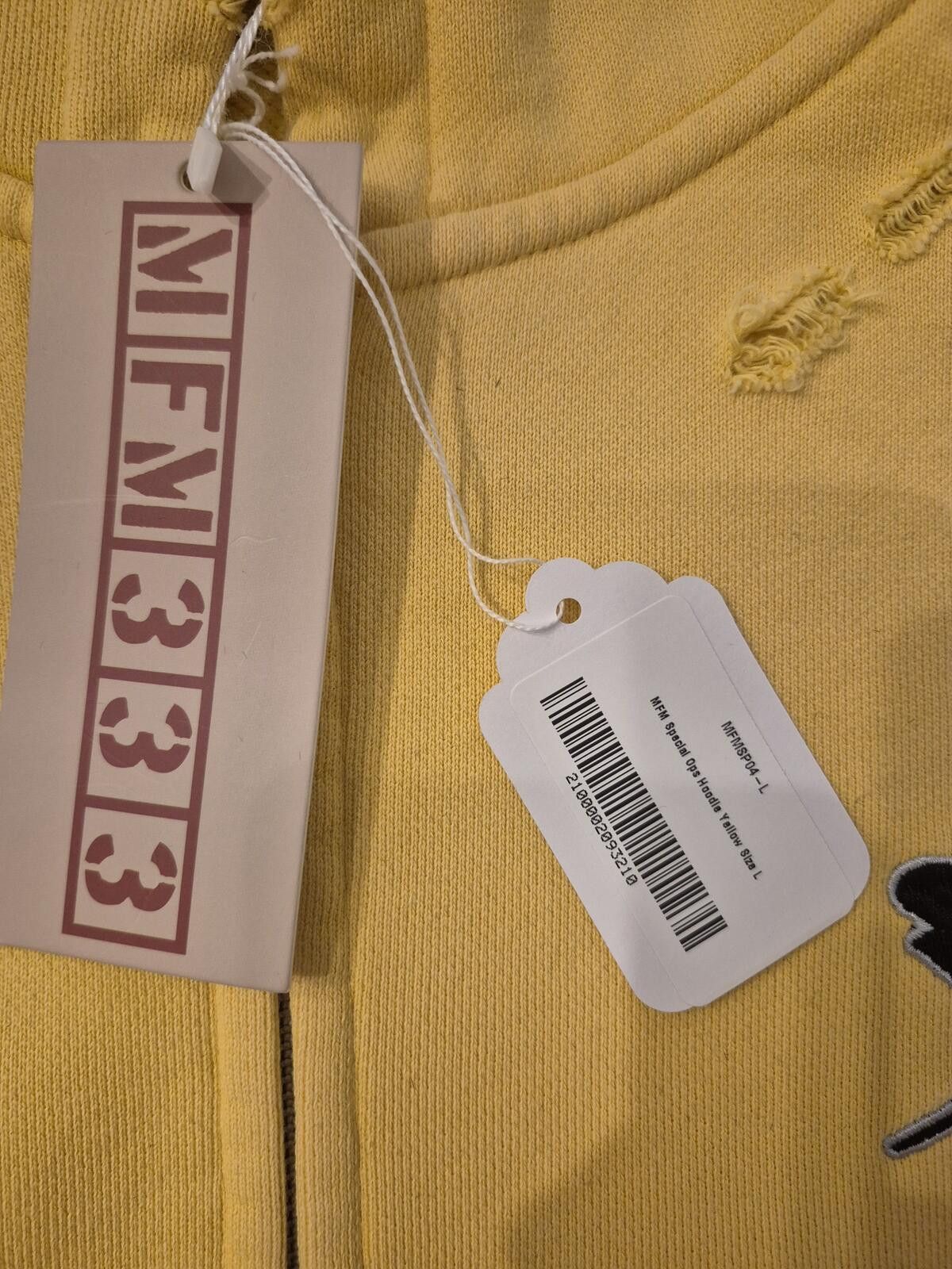 murd333r.fm Murder FM Special Ops Yellow Hoodie Size Large BNWT Size US L / EU 52-54 / 3 - 4 Thumbnail