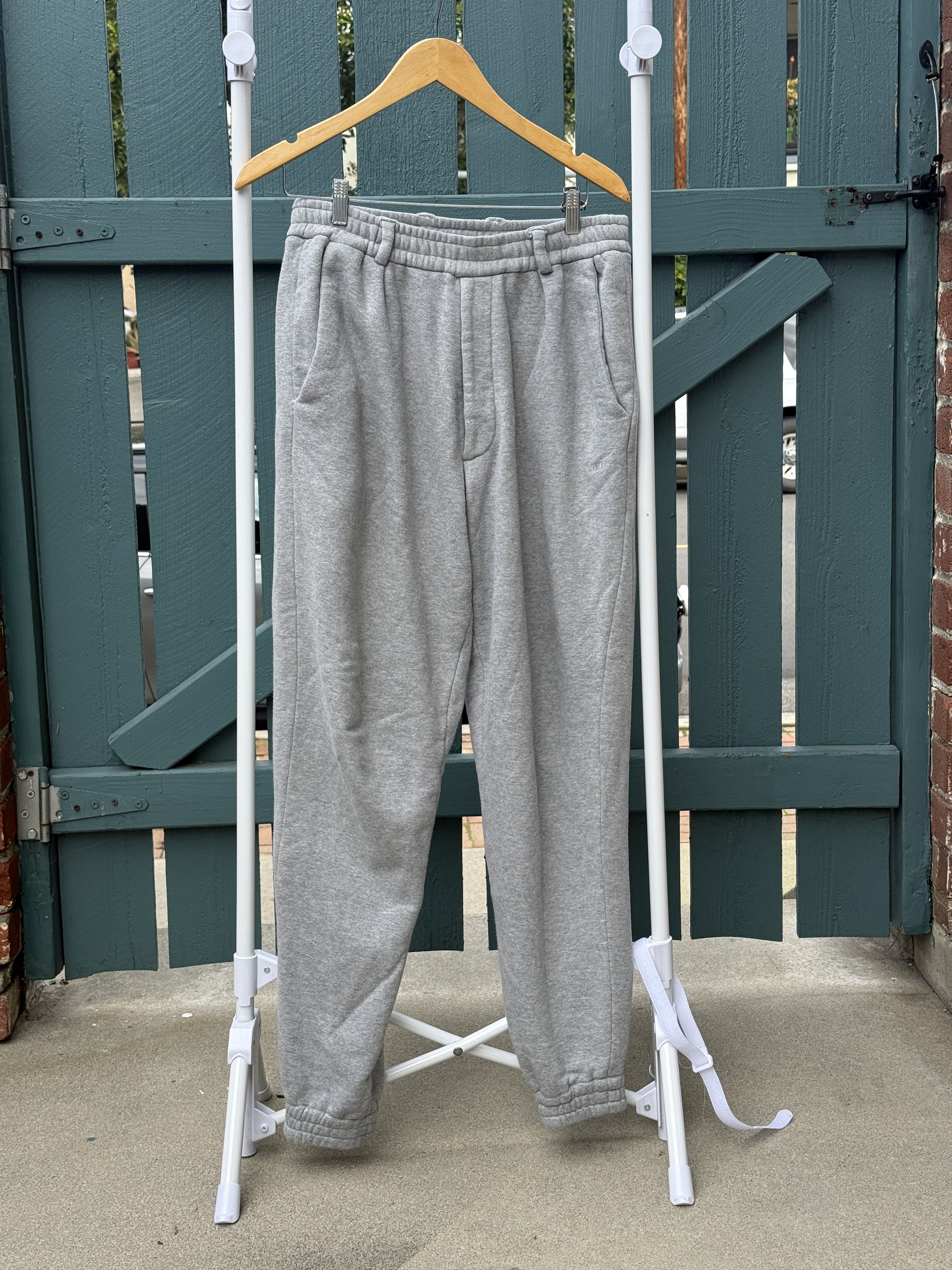 Lownn Gray Elasticized Sweatpants