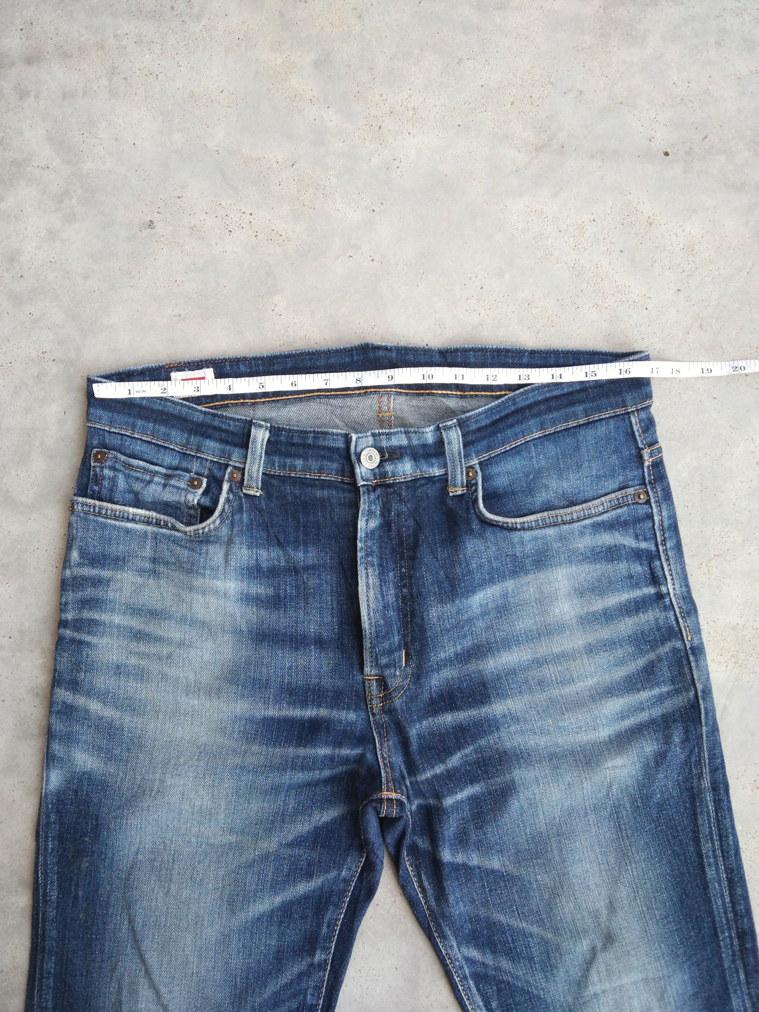 Japanese Brand Vintage Faded Blue Edwin Distressed Jeans 33x28.5 Size US 33 - 4 Thumbnail
