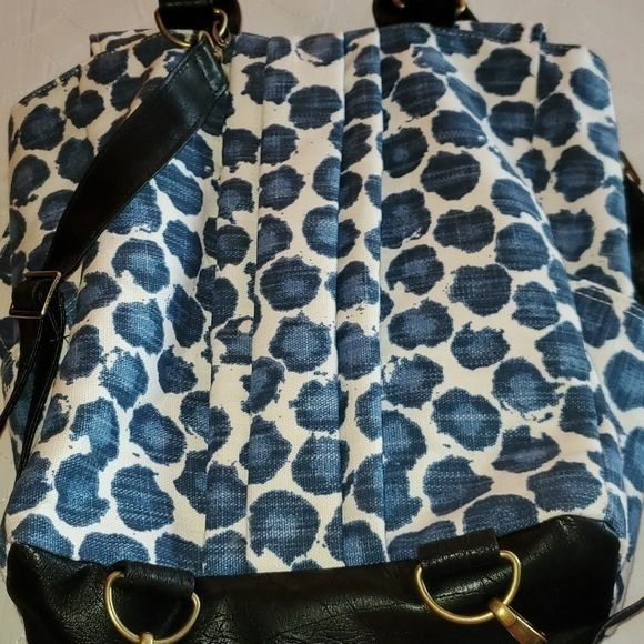 Vintage Rebekah Scott Designs Blue Leopard Petal Inside Lining Fabri Size ONE SIZE - 13 Thumbnail