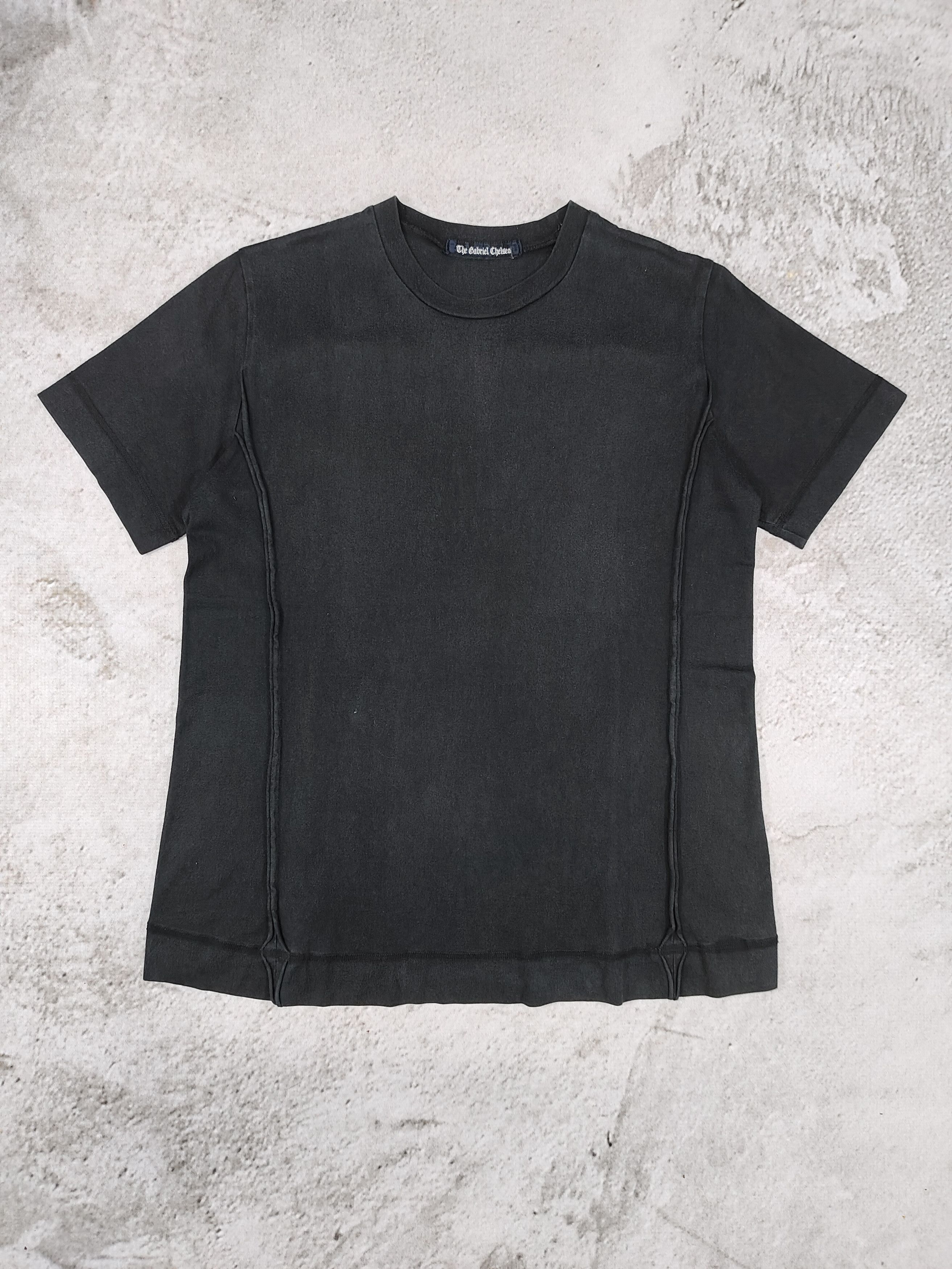 Japanese Brand The Gabriel Chelsea❤️‍🔥Cut And Sew Panel Gothic Tshirt Size US M / EU 48-50 / 2 - 5 Thumbnail