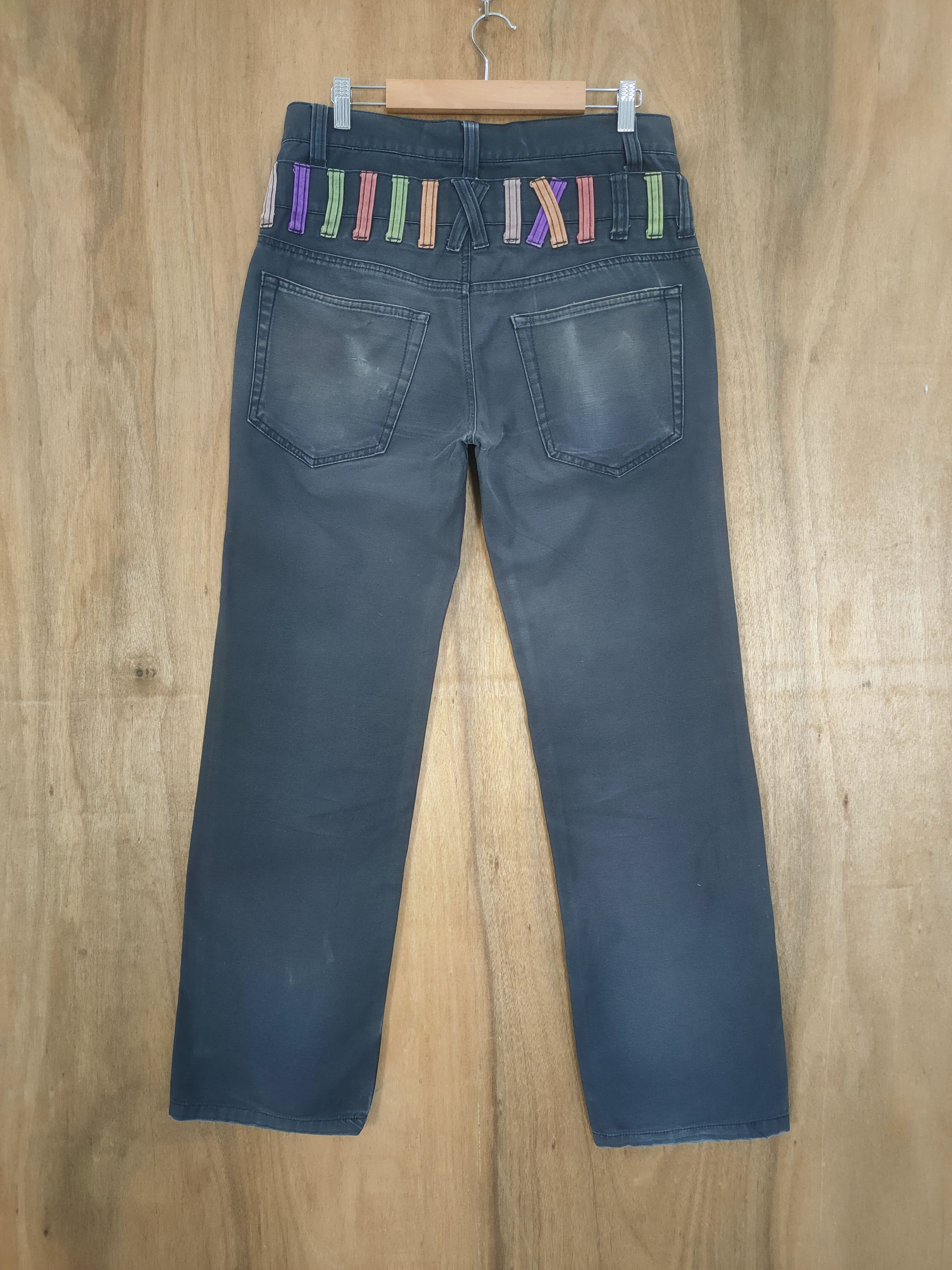 Japanese Brand DOUBLE WAIST BLACK TROUSERS PANTS Size US 32 / EU 48 - 7 Thumbnail
