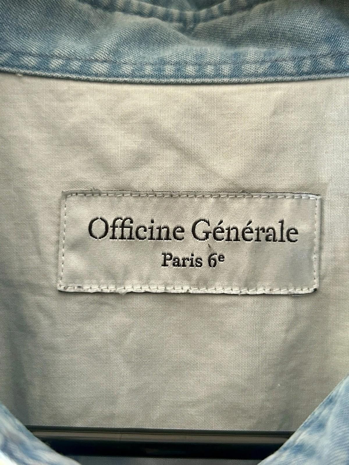 Officine Generale Officine Générale Lyocell Long-Sleeve Shirt Loose-Fit Denim Size US M / EU 48-50 / 2 - 4 Thumbnail