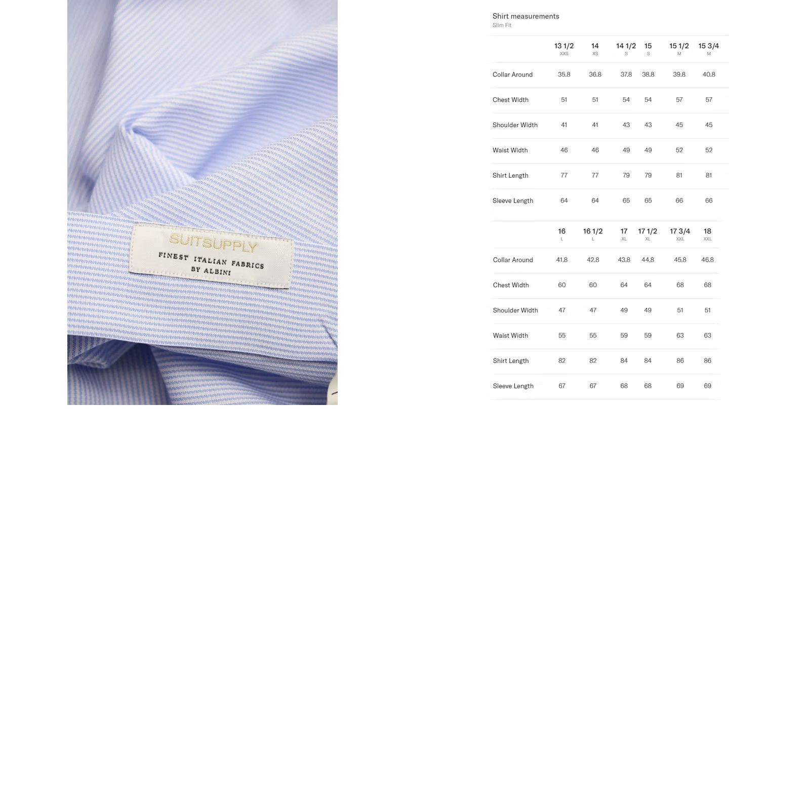 Suitsupply Suitsupply Dress Shirt Men 35 / 13 1/2 Pinstriped Spread Slim Fit Formal Shirt Blue Size 34R - 8 Thumbnail