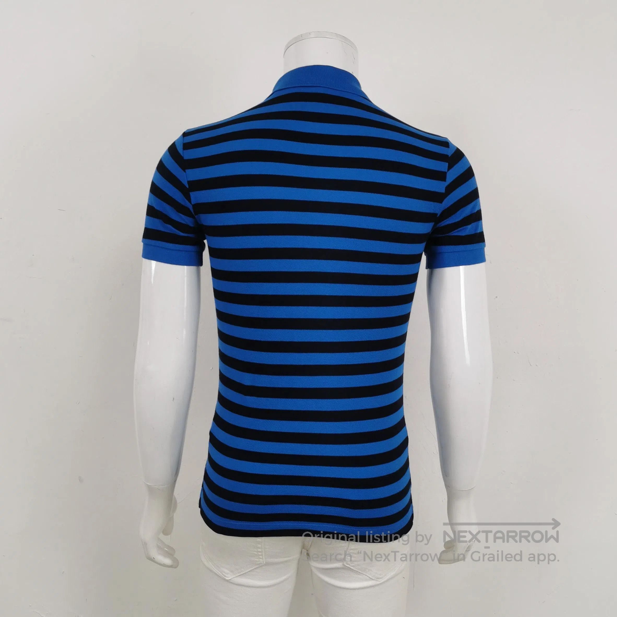 Burberry Brit Striped Cotton Polo Shirt .