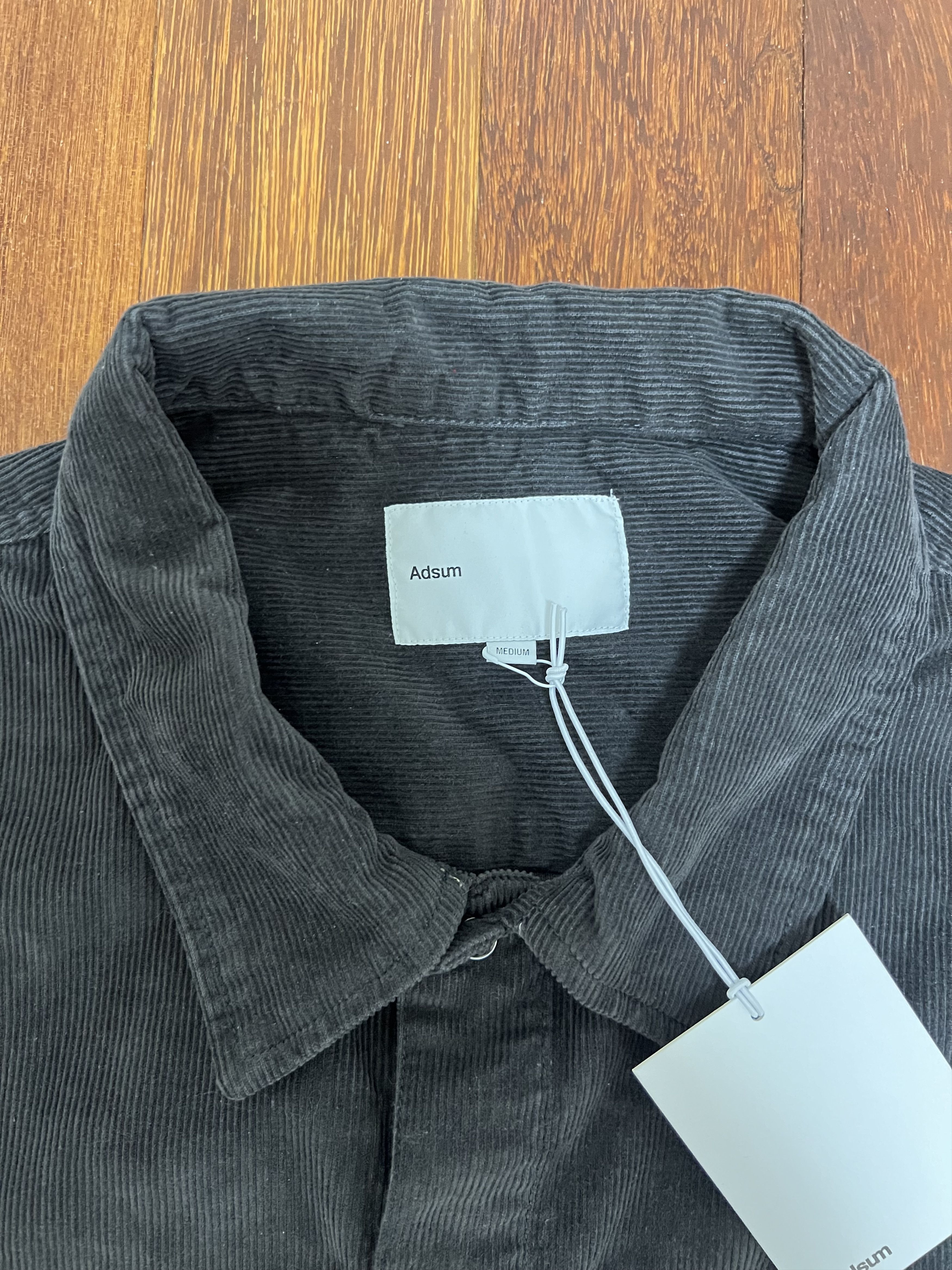 Adsum 💚 Adsum 14W Corduroy Workshirt Charcoal Medium NEW Size US M / EU 48-50 / 2 - 9 Thumbnail