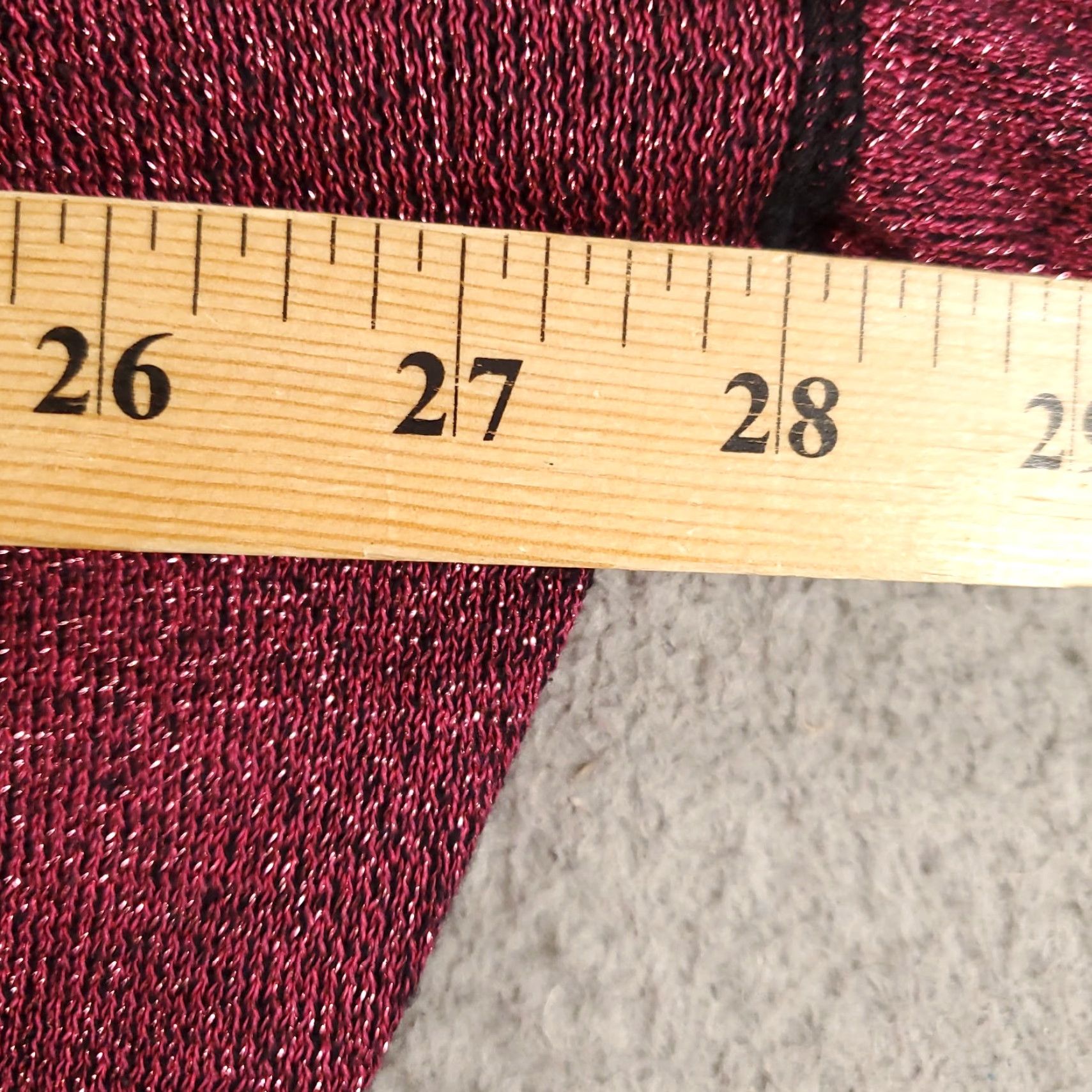 Vintage Womens Chico's Sweater Pullover Knit Shimmer Red 1X Plus Size Boat Neck Long Sleeve Casual Vintage No Size XL / US 12-14 / IT 48-50 - 4 Thumbnail