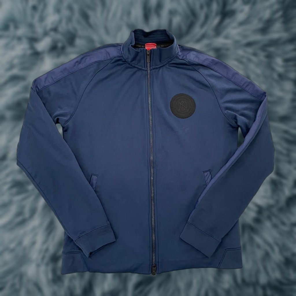 Nike Nike FC Football Jacket Adult Medium Blue Sem Risco Nao Vitória Full Zip Mens Club Size US M / EU 48-50 / 2 - 1 Thumbnail
