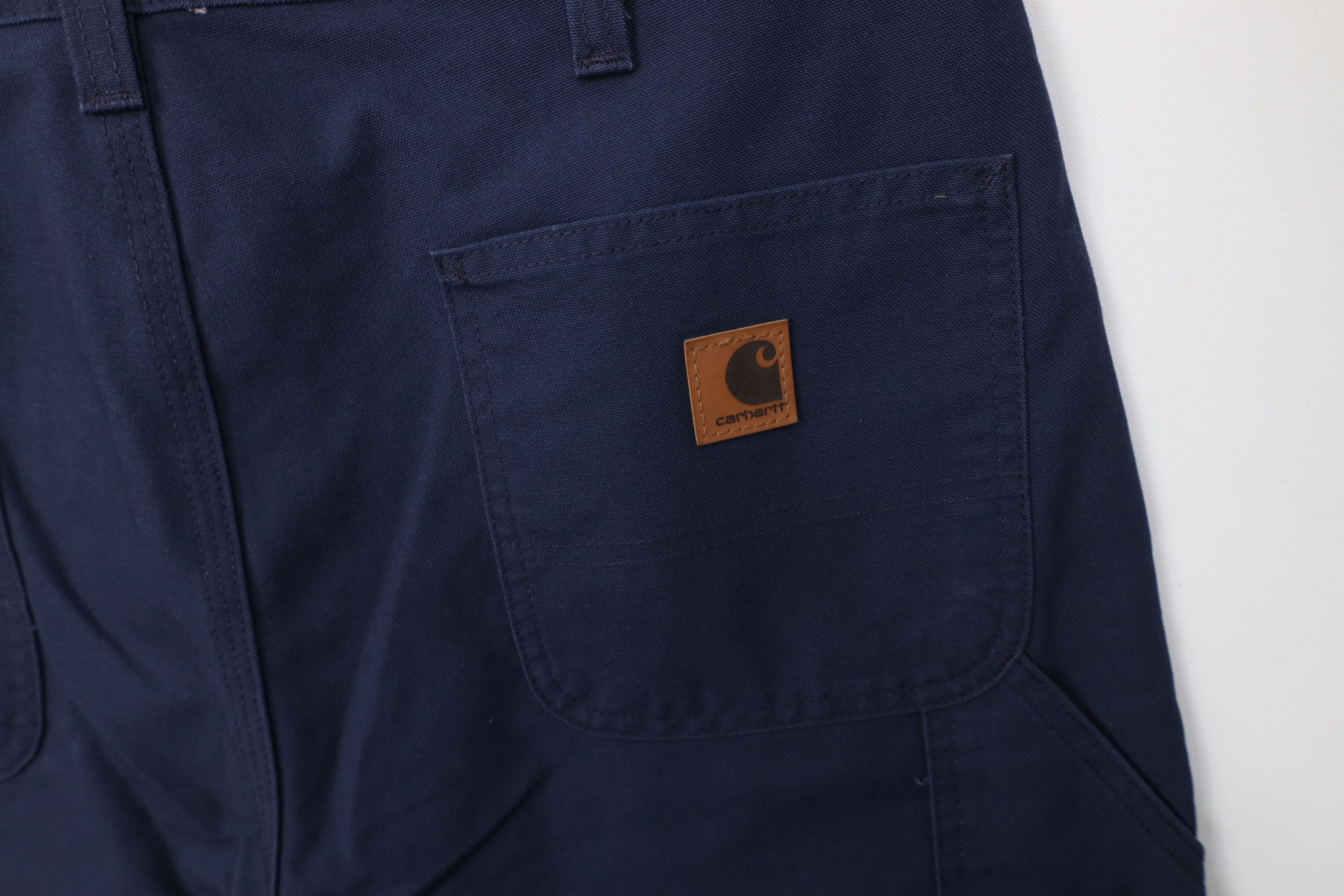 Carhartt Vintage Y2K Carhartt Wide Leg Dungaree Pants Navy Blue Size US 38 / EU 54 - 12 Thumbnail