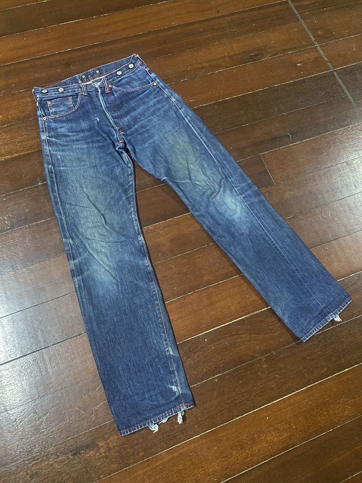 Studio D'Artisan studio d'artisan 480 tokushima denim selvedge distressed Size US 30 / EU 46 - 2 Thumbnail