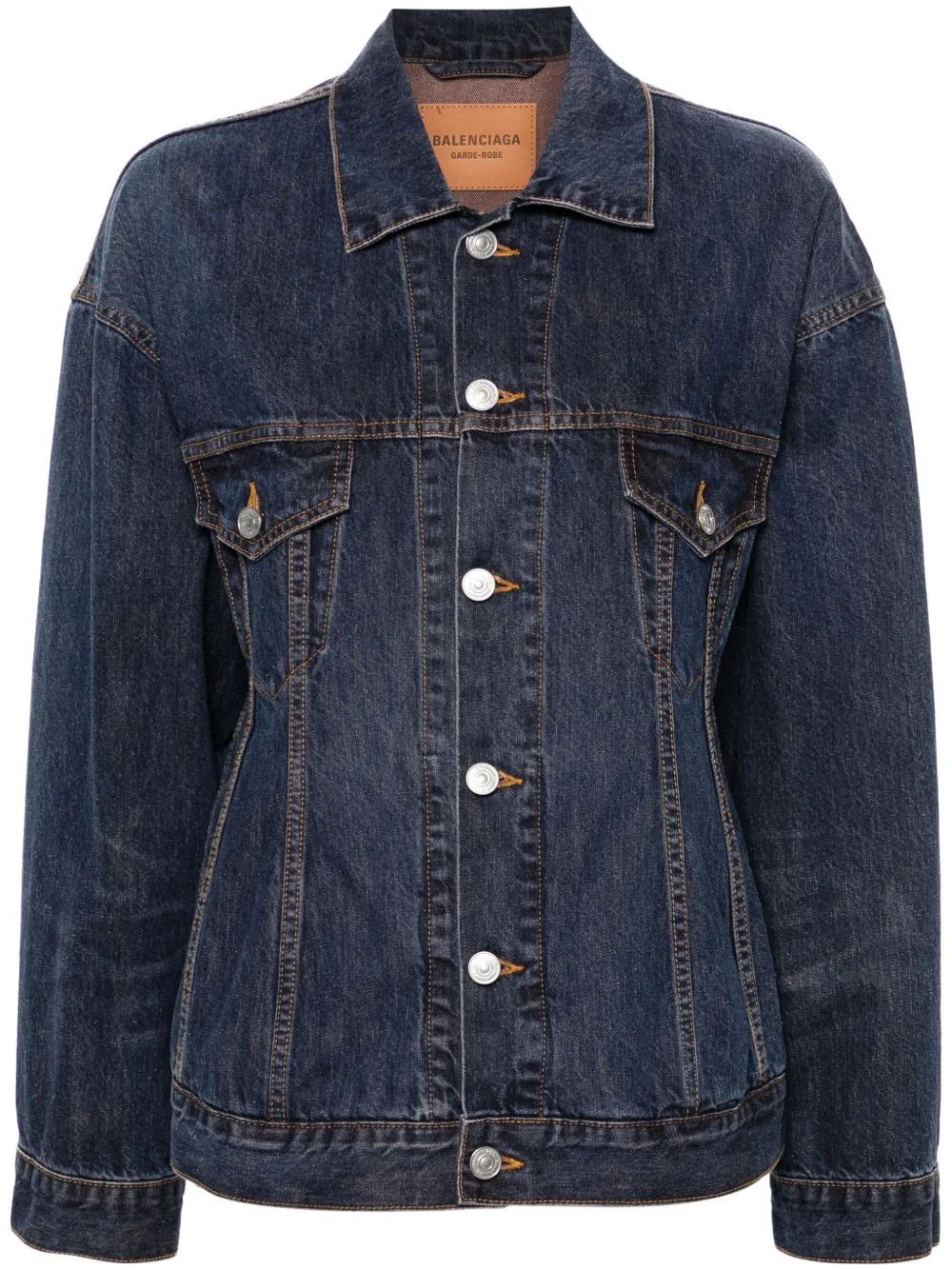 Balenciaga o1srvl11e1125 Hourglass Jacket in Blue Size S / US 4 / IT 40 - 1 Thumbnail