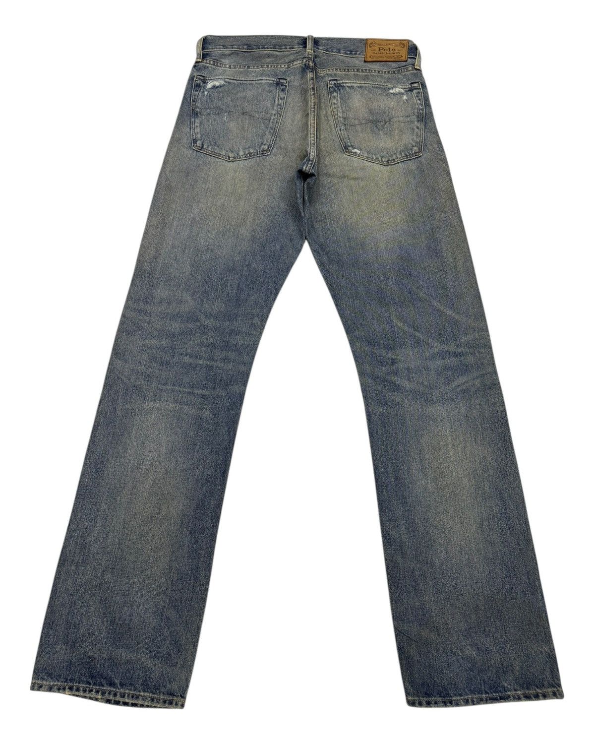 Kapital 🔥POLO RALPH LAUREN BORO MUD WASH DISTRESSED DENIM JEANS Size US 34 / EU 50 - 4 Thumbnail