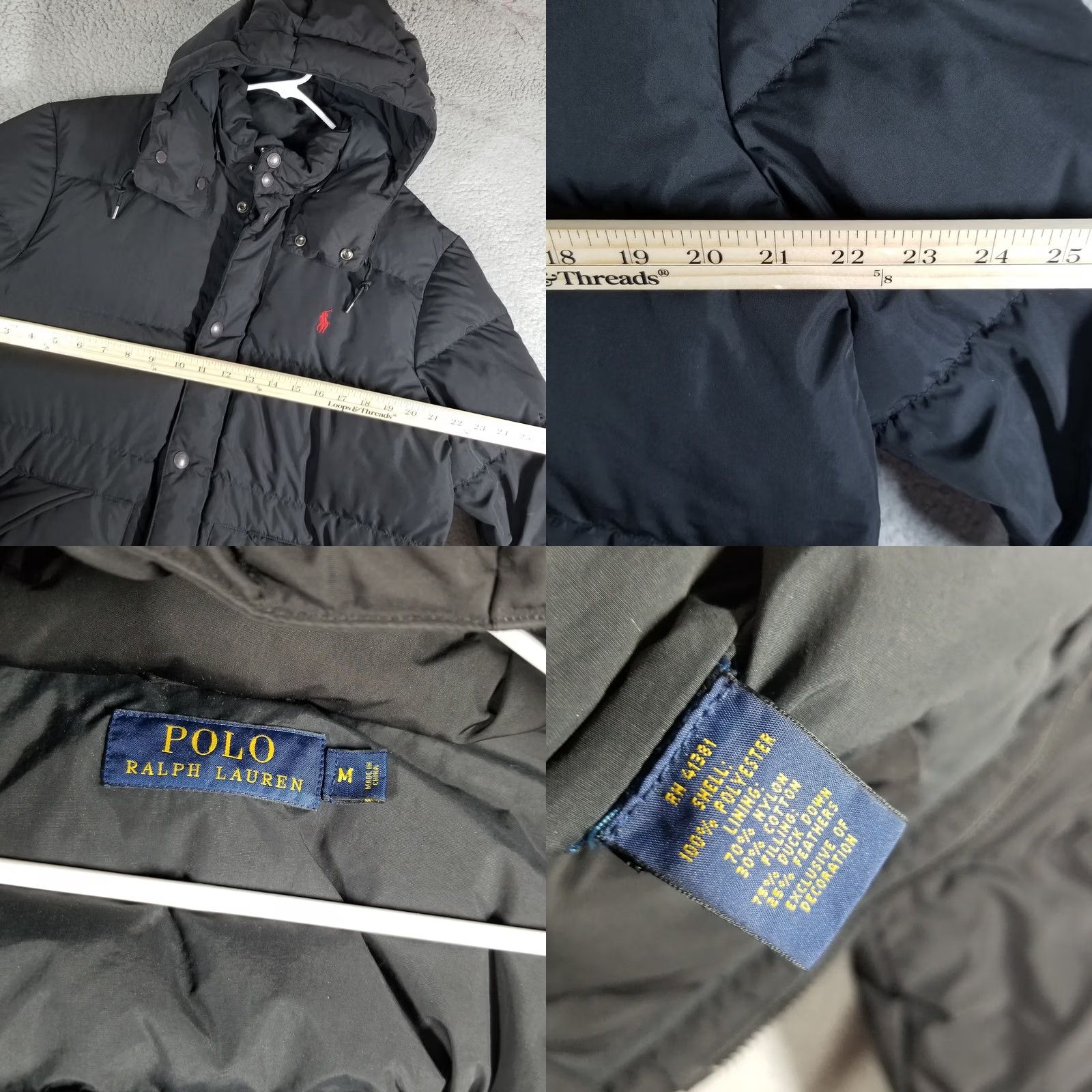 Polo Ralph Lauren VINTAGE Polo Ralph Lauren Detachable Hood Goose Down Jacket Black Mens Size M Jacket Size US M / EU 48-50 / 2 - 8 Thumbnail
