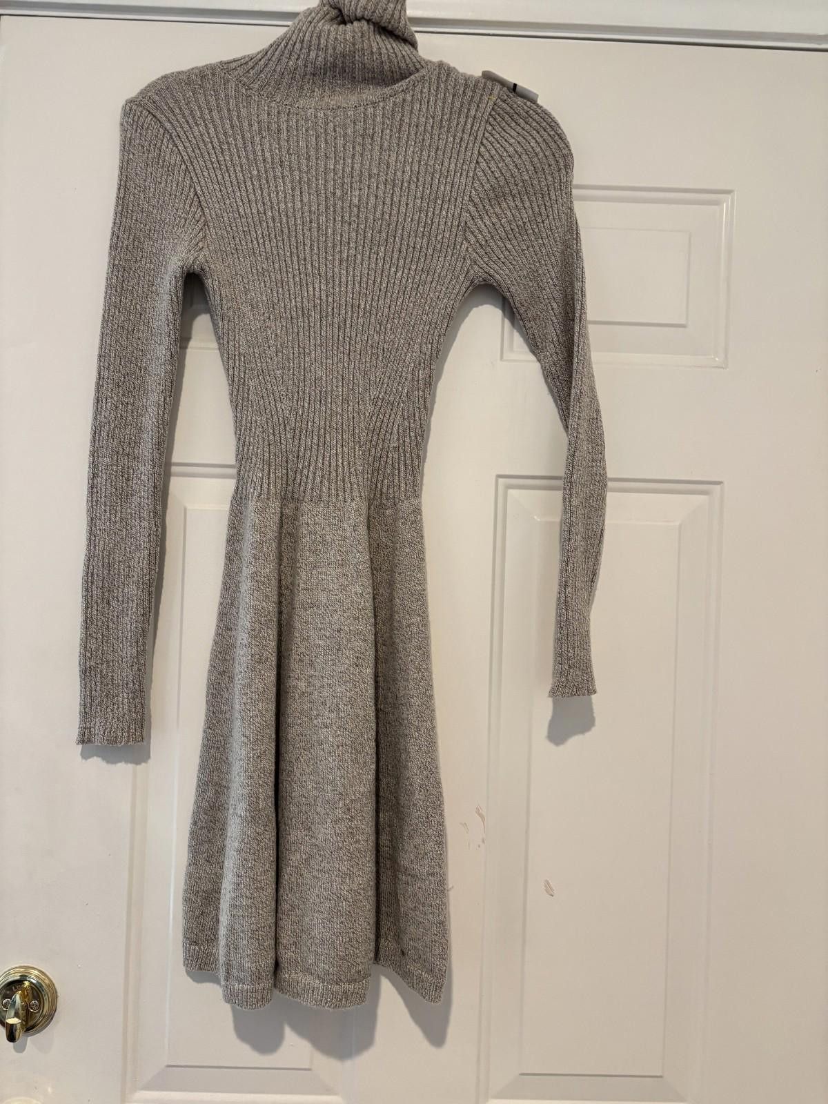 Abercrombie & Fitch Womens sz X Arerocrombie and Fitch beige sweater dress #332 Size S / US 4 / IT 40 - 1 Thumbnail
