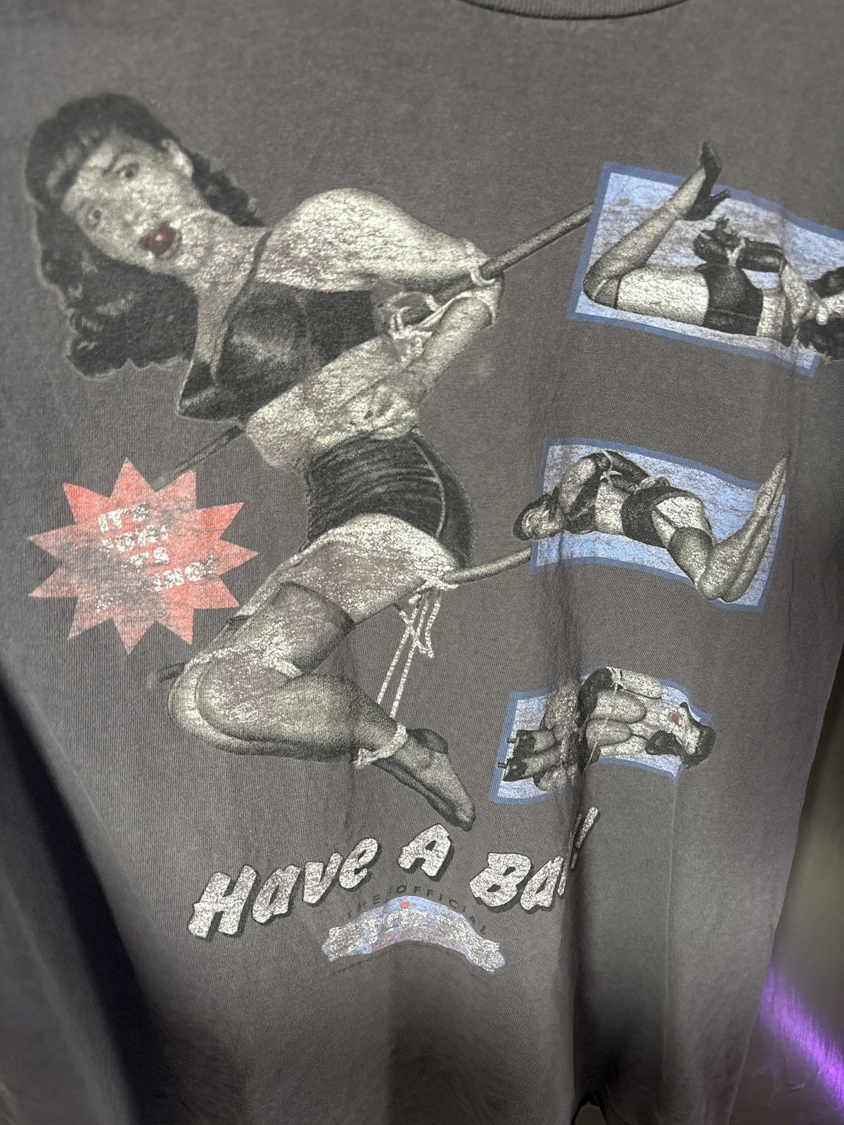 Vintage Bettie Page T Shirt - Official Red Ball Gag 97 Size US L / EU 52-54 / 3 - 3 Thumbnail