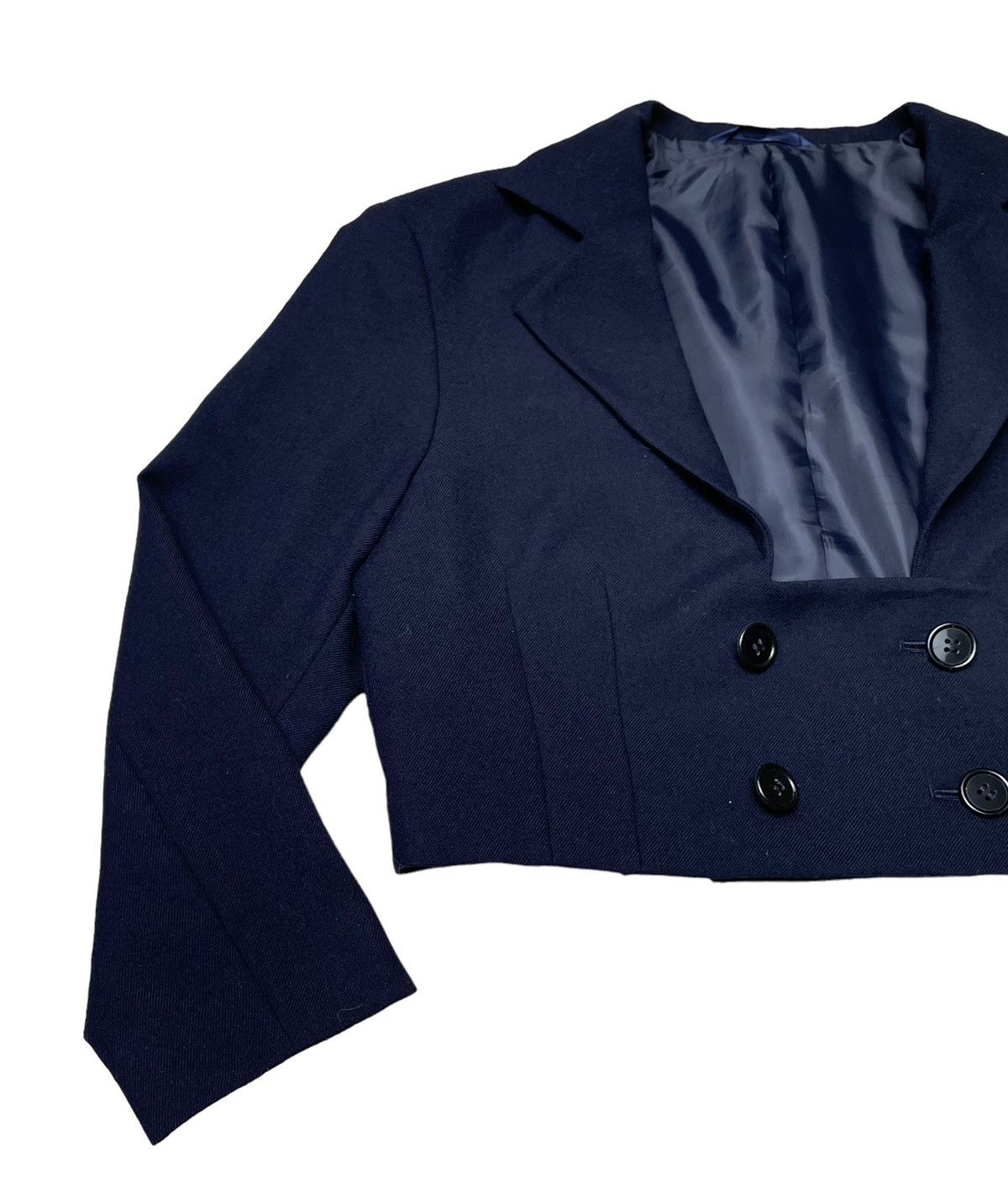 Yohji Yamamoto Vintage Japanese Brand Yohji Yamamoto Crop Jacket 1990s Size US M / EU 48-50 / 2 - 4 Thumbnail
