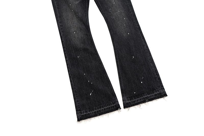 Japanese Brand × Jean Washed Wide Leg Denim Jeans, Stacked Jeans Size US 30 / EU 46 - 7 Thumbnail