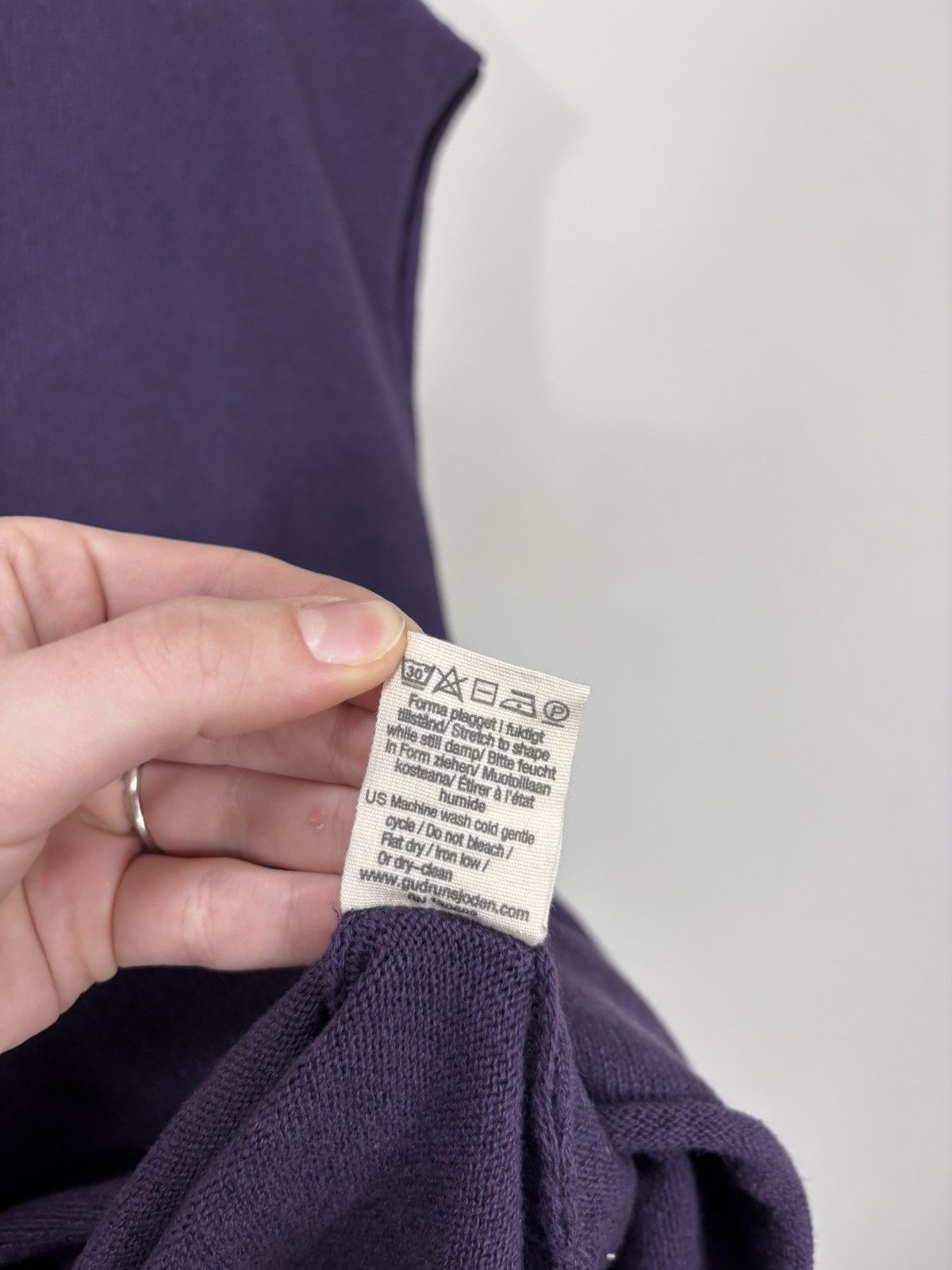 Gudrun Sjoden Gudrun Sjoden Women’s Purple Cotton Tunic Dress Size M / US 6-8 / IT 42-44 - 14 Thumbnail