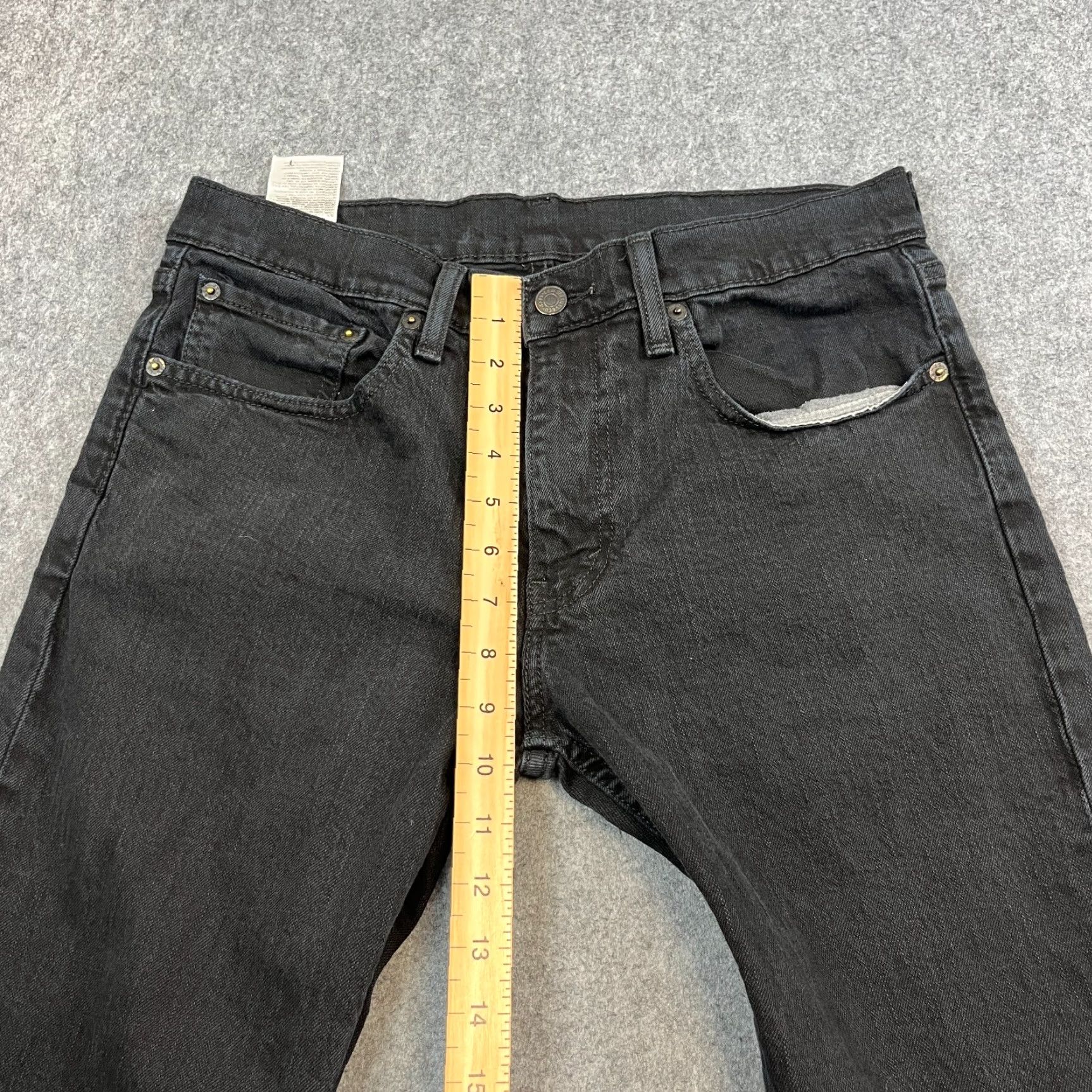 Levi's Levi's 511 Jeans Slim Tapered 31 30 Black Dark Wash Denim Zip Fly Mens Regular Stretch 5-Pocket Size US 31 - 5 Thumbnail