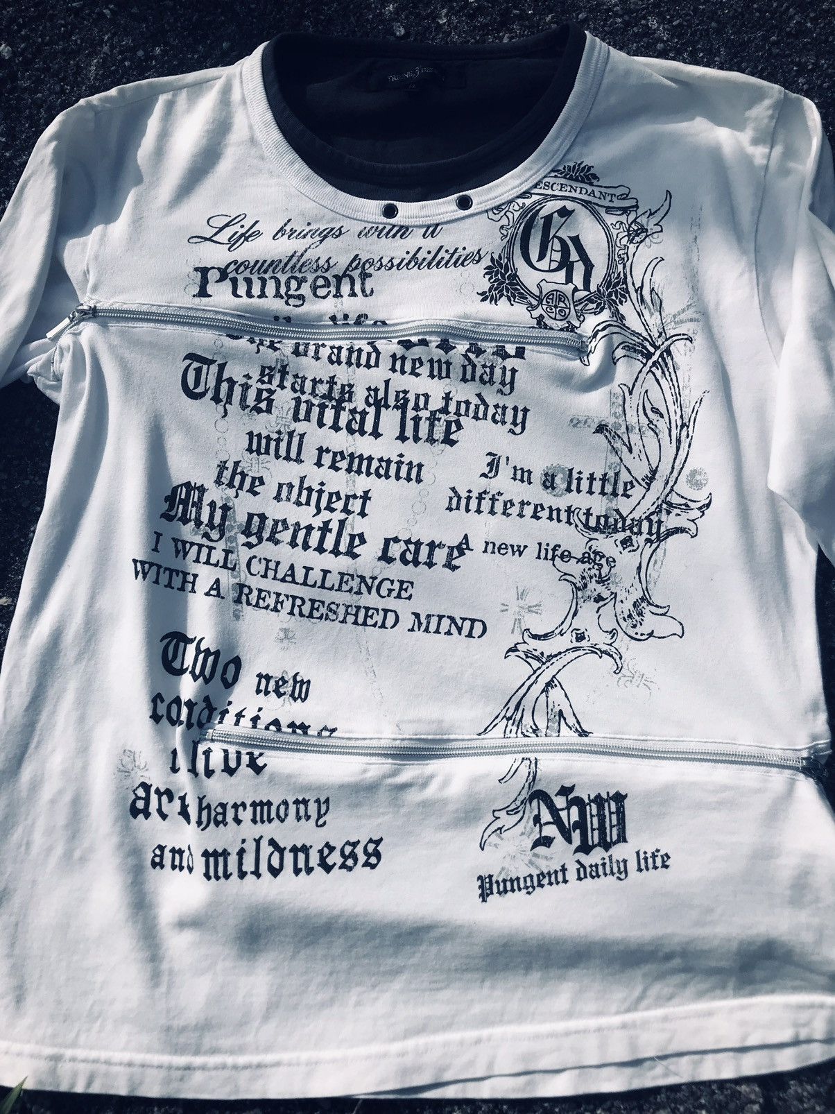Japanese Brand Y2K japanese brand cross poem tee Size L / US 10 / IT 46 - 4 Thumbnail