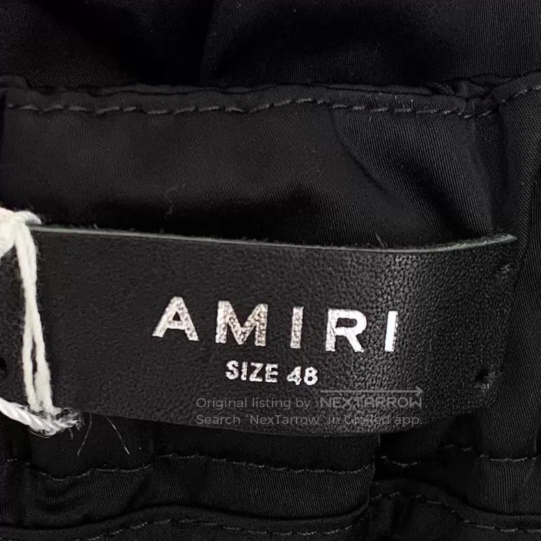 Amiri Amiri Black Logo Printed Sports Pants, Long Length Size US 32 / EU 48 - 8 Thumbnail