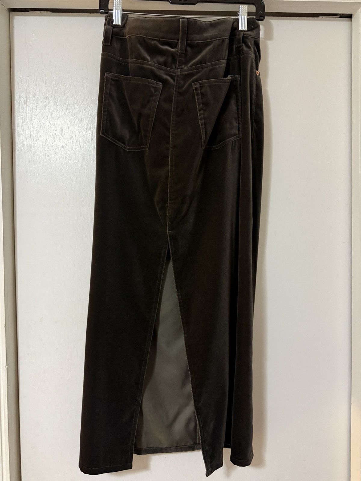 6397 6397 velvet maxi skirt w/ slit in back size 2 NEW with Tag Size 26" / US 2 / IT 38 - 3 Thumbnail