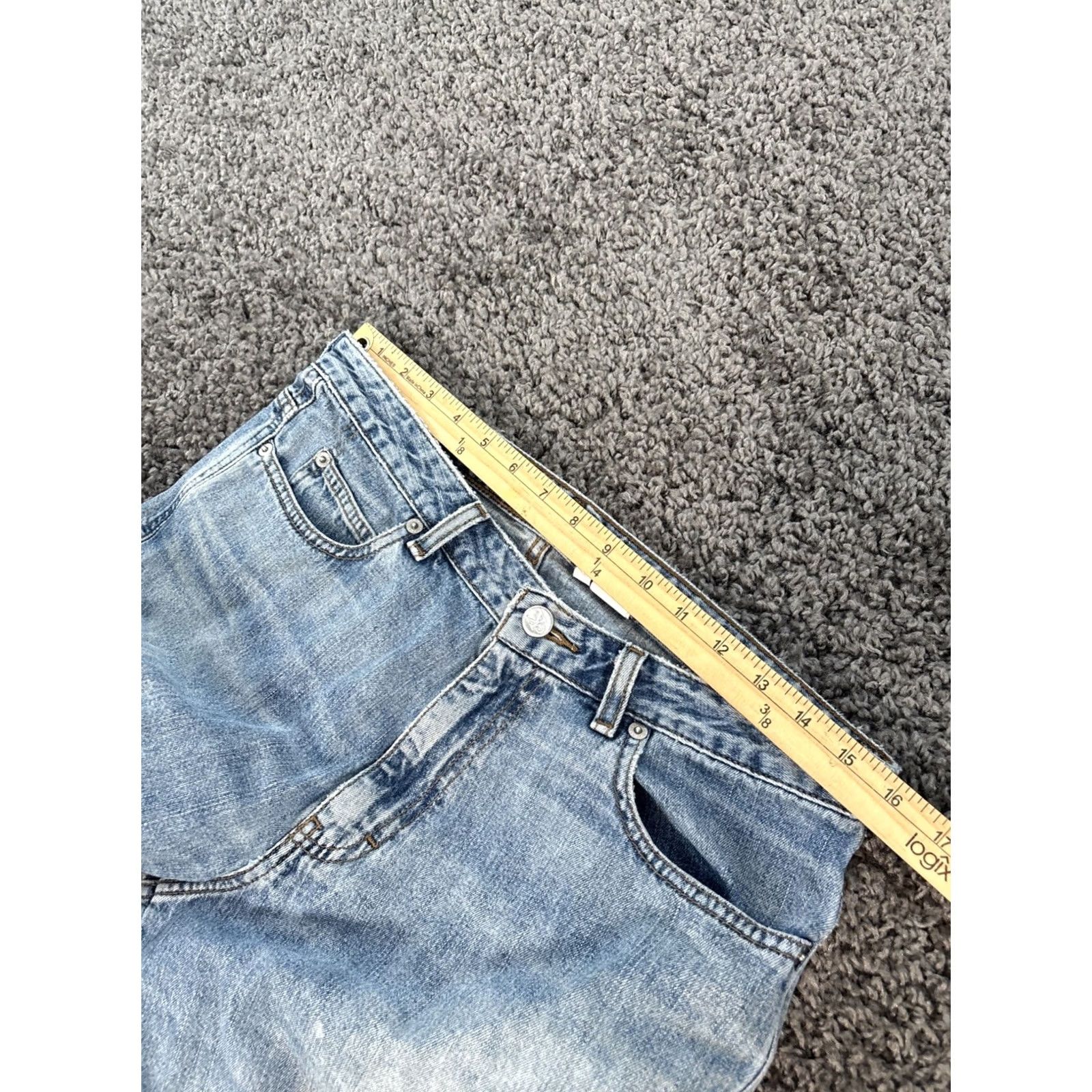 Calvin Klein VINTAGE Calvin Klein Jeans Blue 32x28 Regular Women Distressed Straight Denim 30in Inseam Size 32 Mens Womens Girls Size 24" / US 00 / IT 34 - 4 Thumbnail