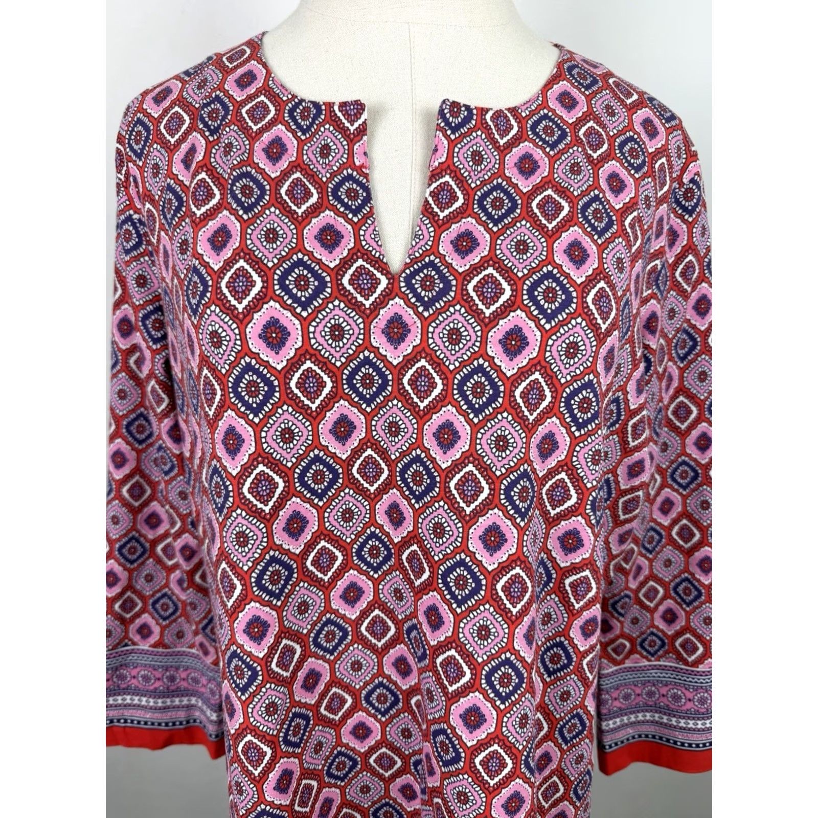 Vintage VINTAGE Coolibar Shirt Womens L UPF 50+ Sun Protection St Lucia Tunic Top Paisley Size L / US 10 / IT 46 - 3 Thumbnail