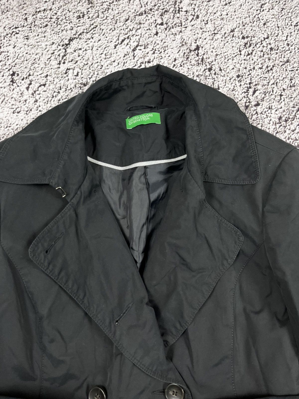 Vintage Vintage UNITED COLOUR Of BENETTON old money Trench Coat Size L / US 10 / IT 46 - 5 Thumbnail