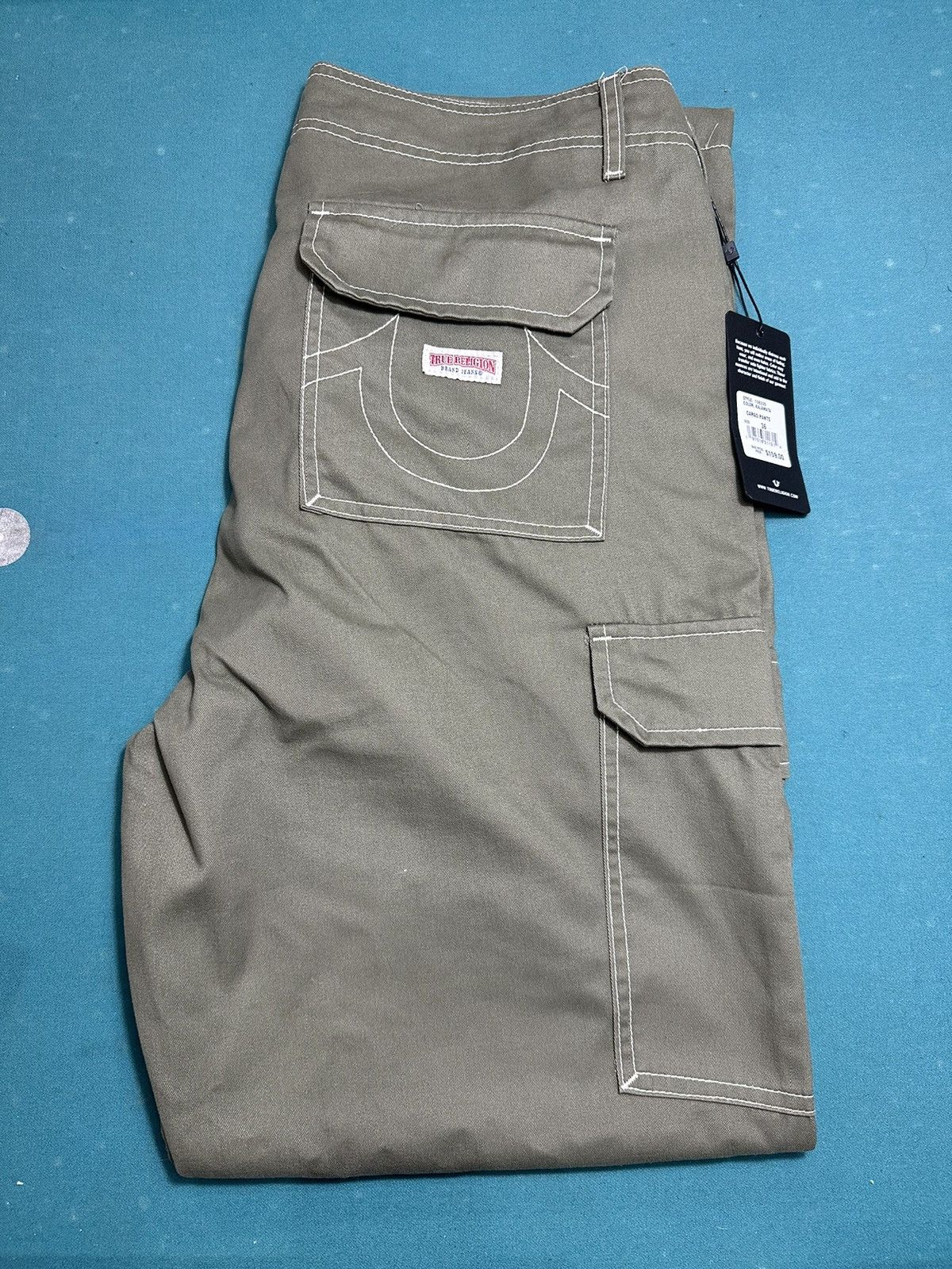 True Religion True Religion Cargo Pants Olive Sz 36 Brand New Size US 32 / EU 48 - 2 Thumbnail