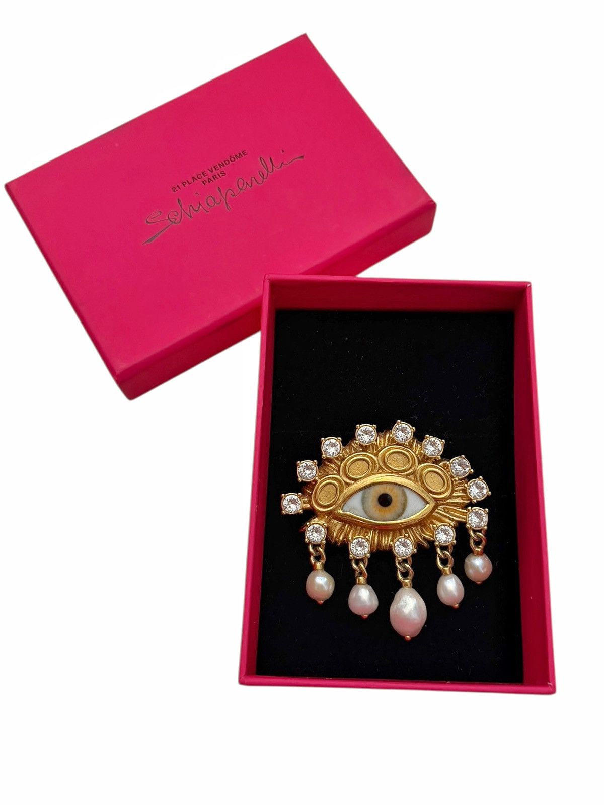 Other Schiaparelli Eye Crystal Brooch Pin Size ONE SIZE - 2 Thumbnail