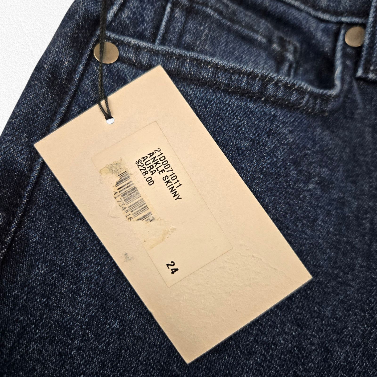 Other BLDWN Dark Wash Aura Cropped Ankle Skinny Jeans Size 24 Size 24" / US 00 / IT 34 - 5 Thumbnail