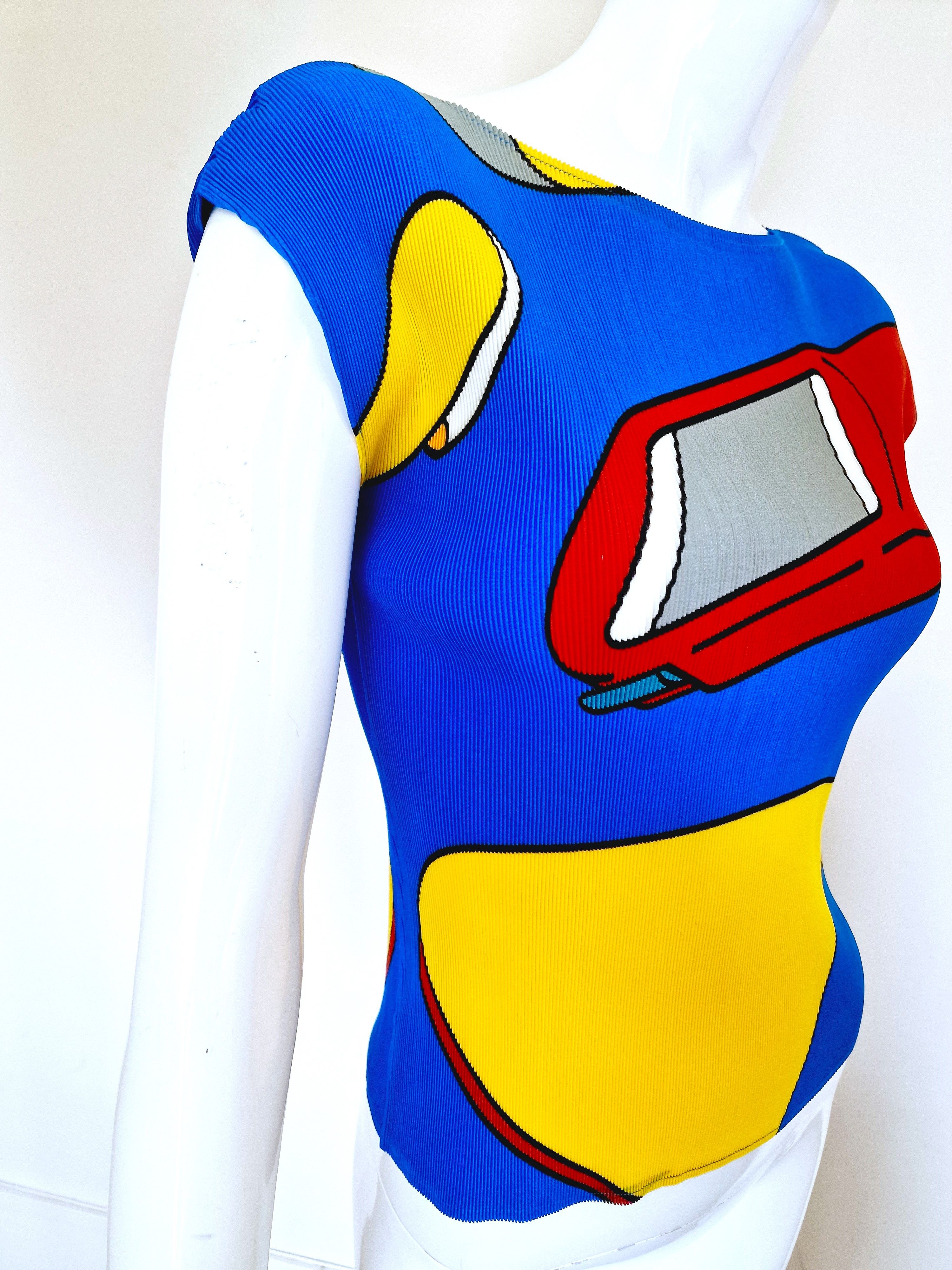 Pleats Please Issey Miyake Issey Miyake Cauliflower Pleats Please Pleated Pop Art Top Size M / US 6-8 / IT 42-44 - 4 Thumbnail