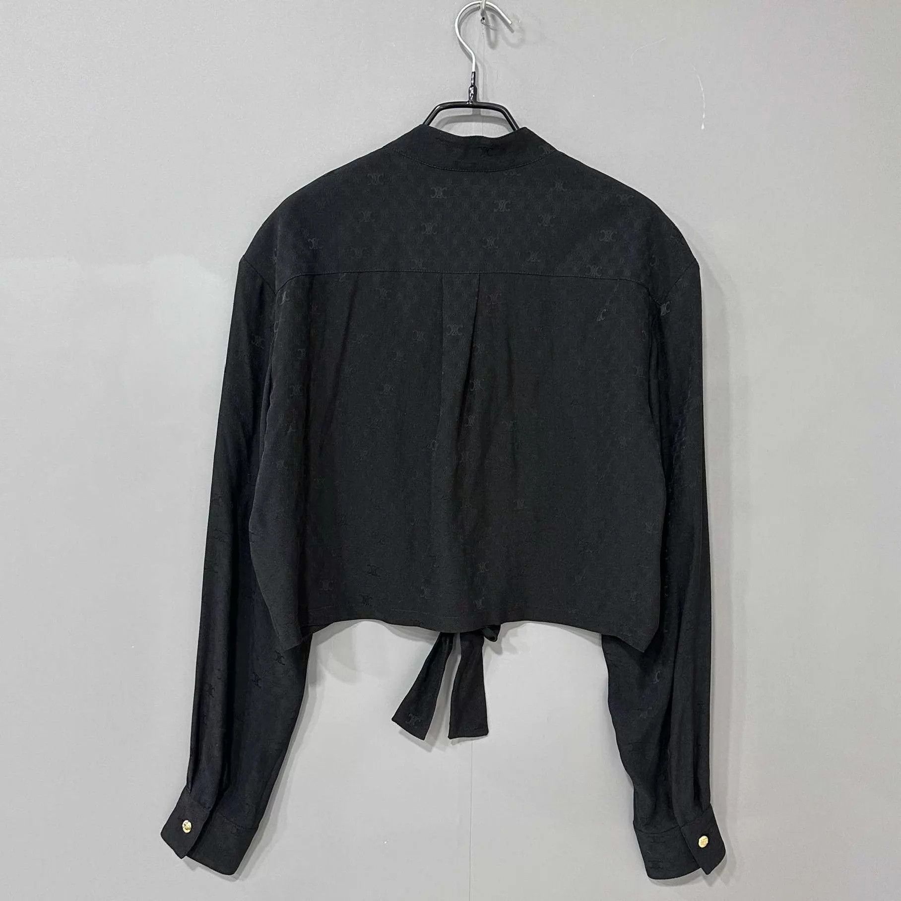 Celine Celine Triomphe monogram gold button shirt FR38 New W/ Tags Size XS / US 0-2 / IT 36-38 - 3 Thumbnail