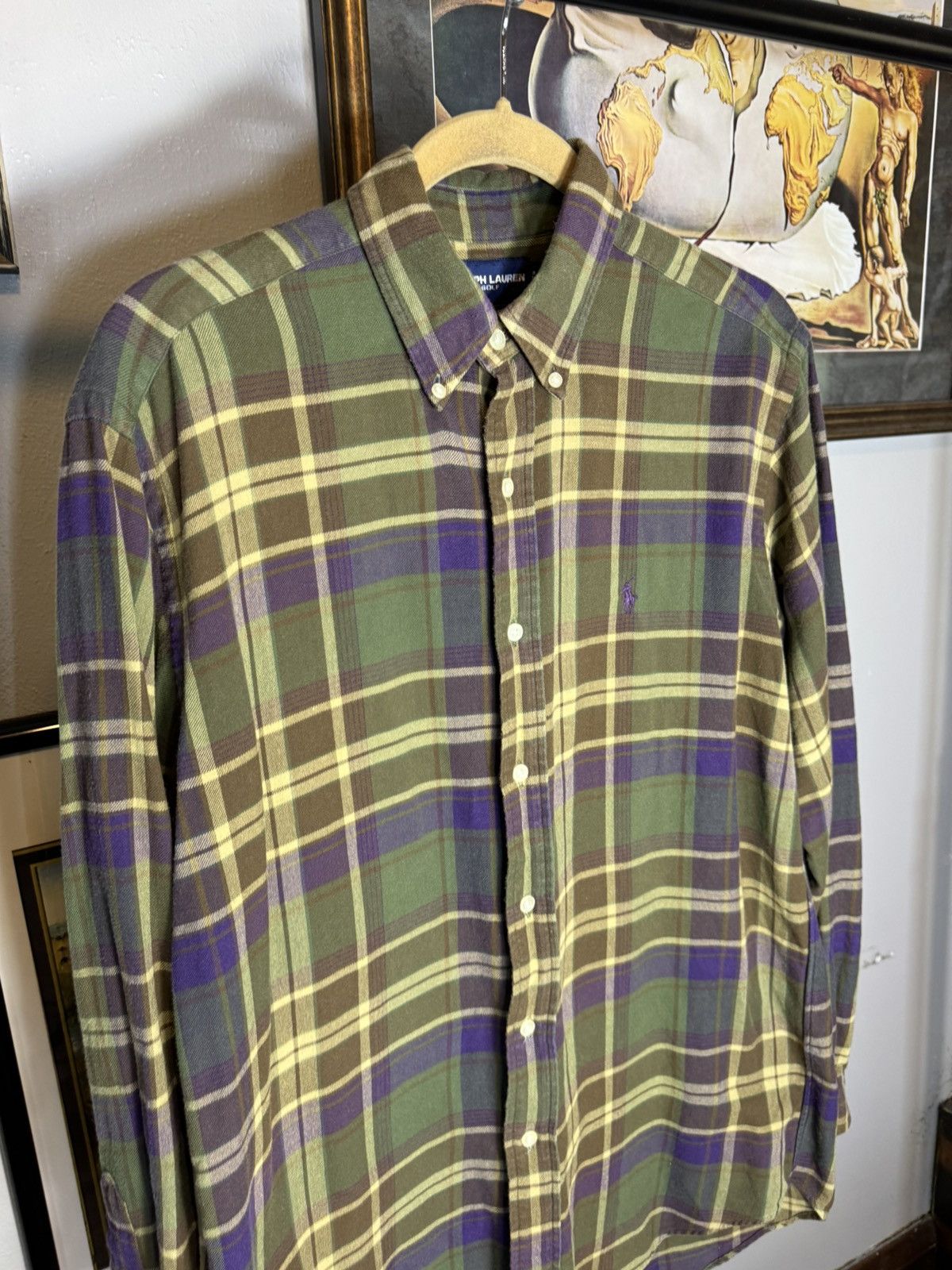 Polo Ralph Lauren × Vintage Vintage Polo Ralph Lauren Plaid Button Up Shirt Size US M / EU 48-50 / 2 - 3 Thumbnail