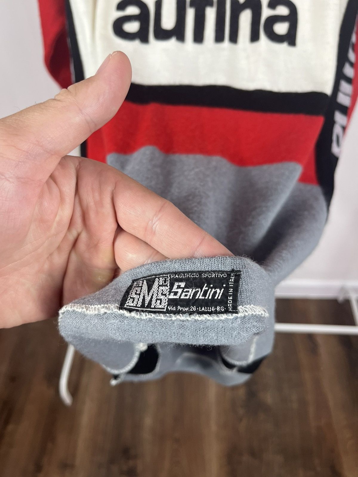 Other Vintage Cilo Aufina Cycling Jersey by SMS Santini Italy Size US M / EU 48-50 / 2 - 4 Thumbnail