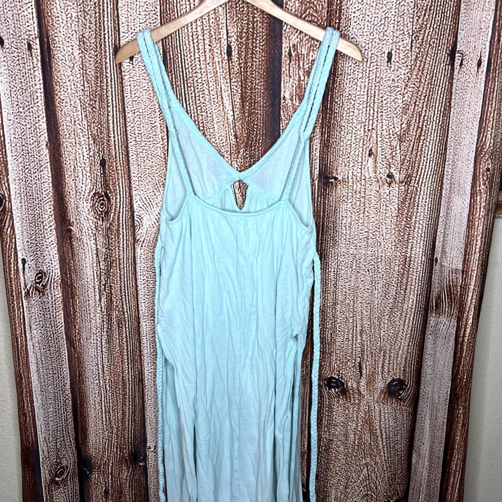 Asos VINTAGE ASOS Womens Green Teal White Dress 14 Maxi Casual Party Beach Size XL / US 12-14 / IT 48-50 - 3 Thumbnail