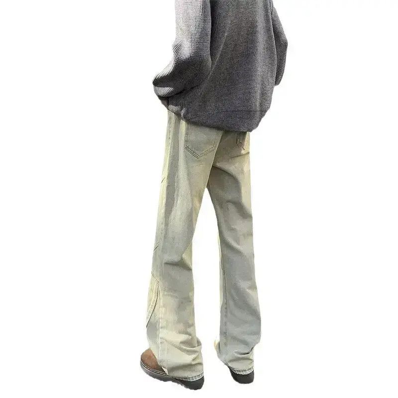 Japanese Brand Retro loose straight leg micro flared jeans Size US 32 / EU 48 - 3 Thumbnail