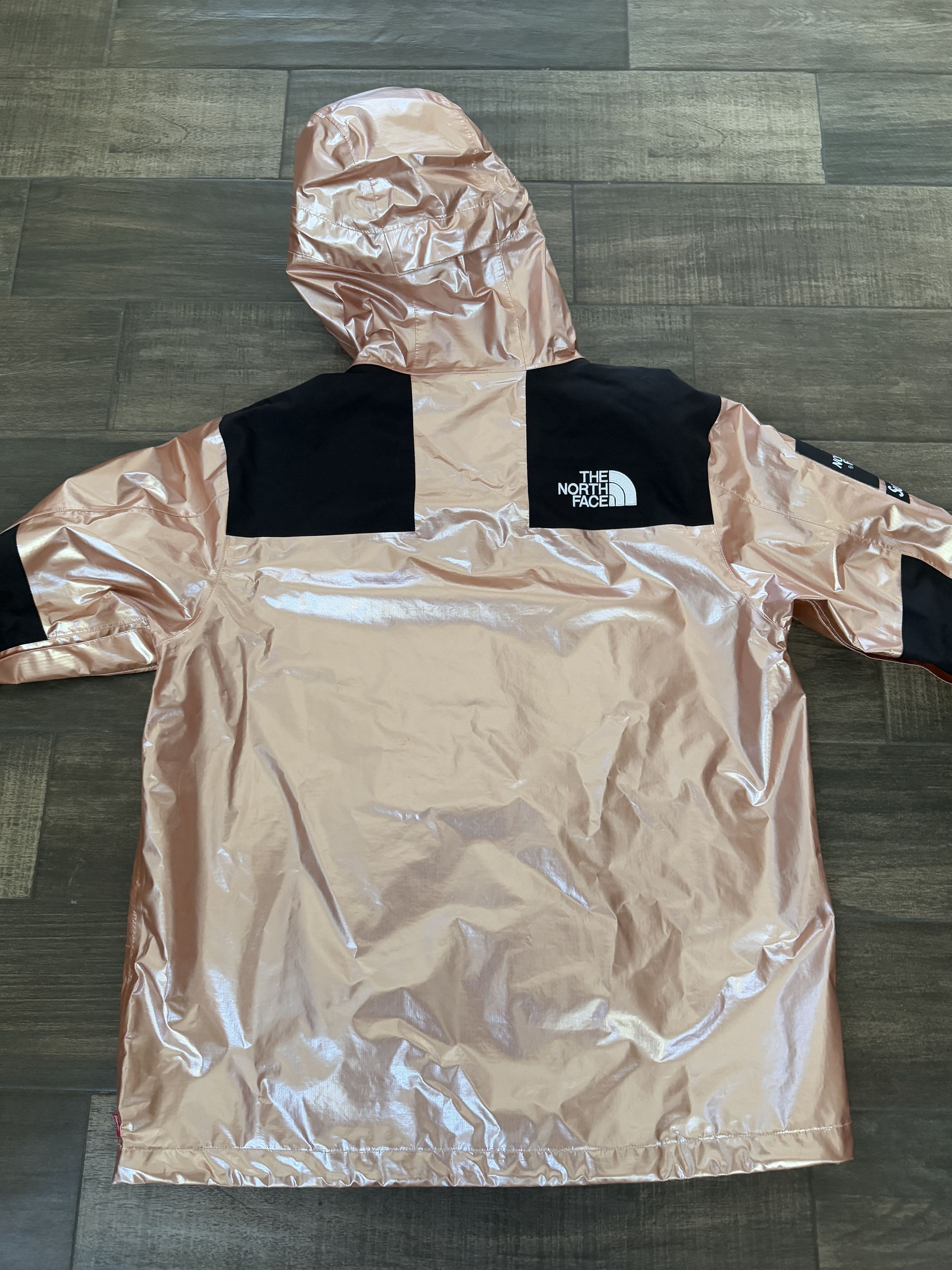 Supreme TNF Supreme Metallic Mountain Parka Rose Gold Bronze | Grailed