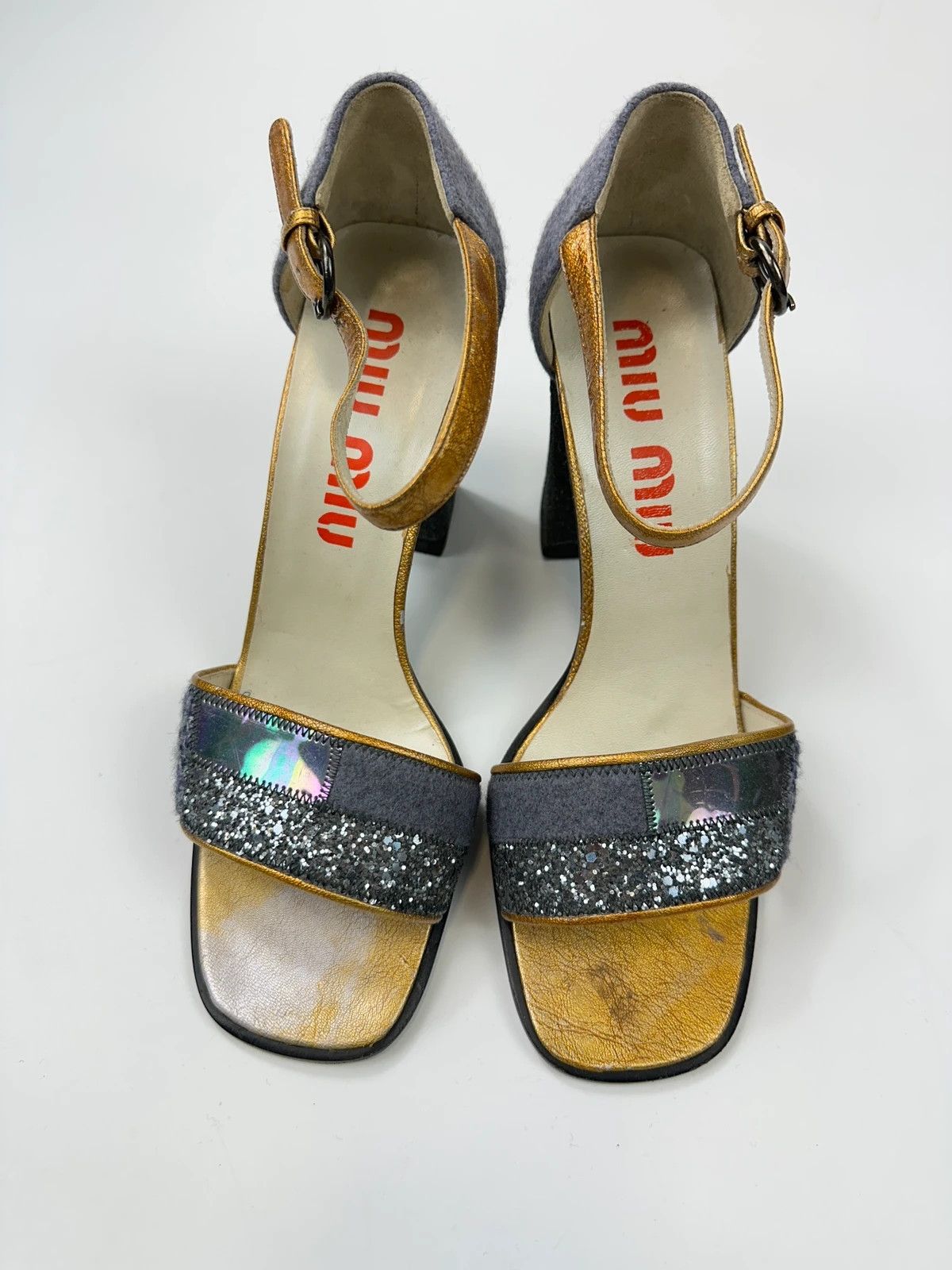 Miu Miu Miu Miu FW1998 PVC Coated Glitter Heels Pumps Shoes Size US 9 / IT 39 - 5 Thumbnail