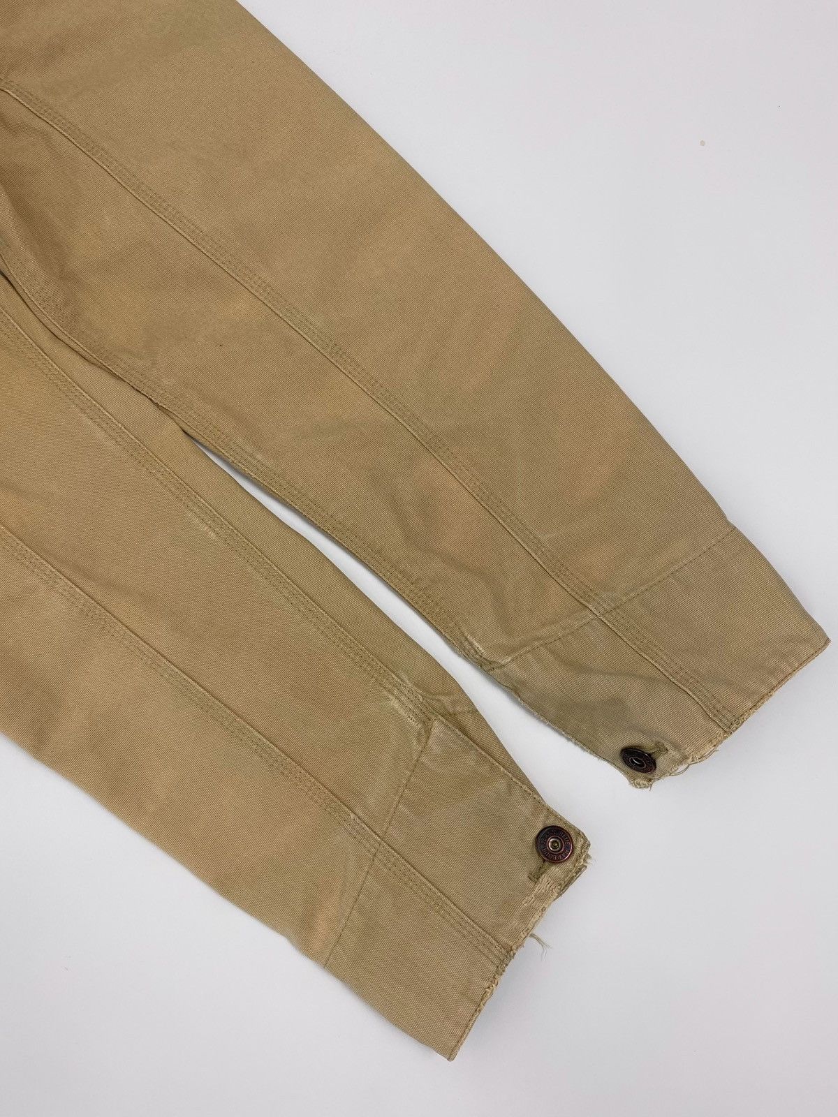 Vintage 2000’s Vintage Distressed Tan Canvas Boxy Work Jacket Size US S / EU 44-46 / 1 - 8 Thumbnail