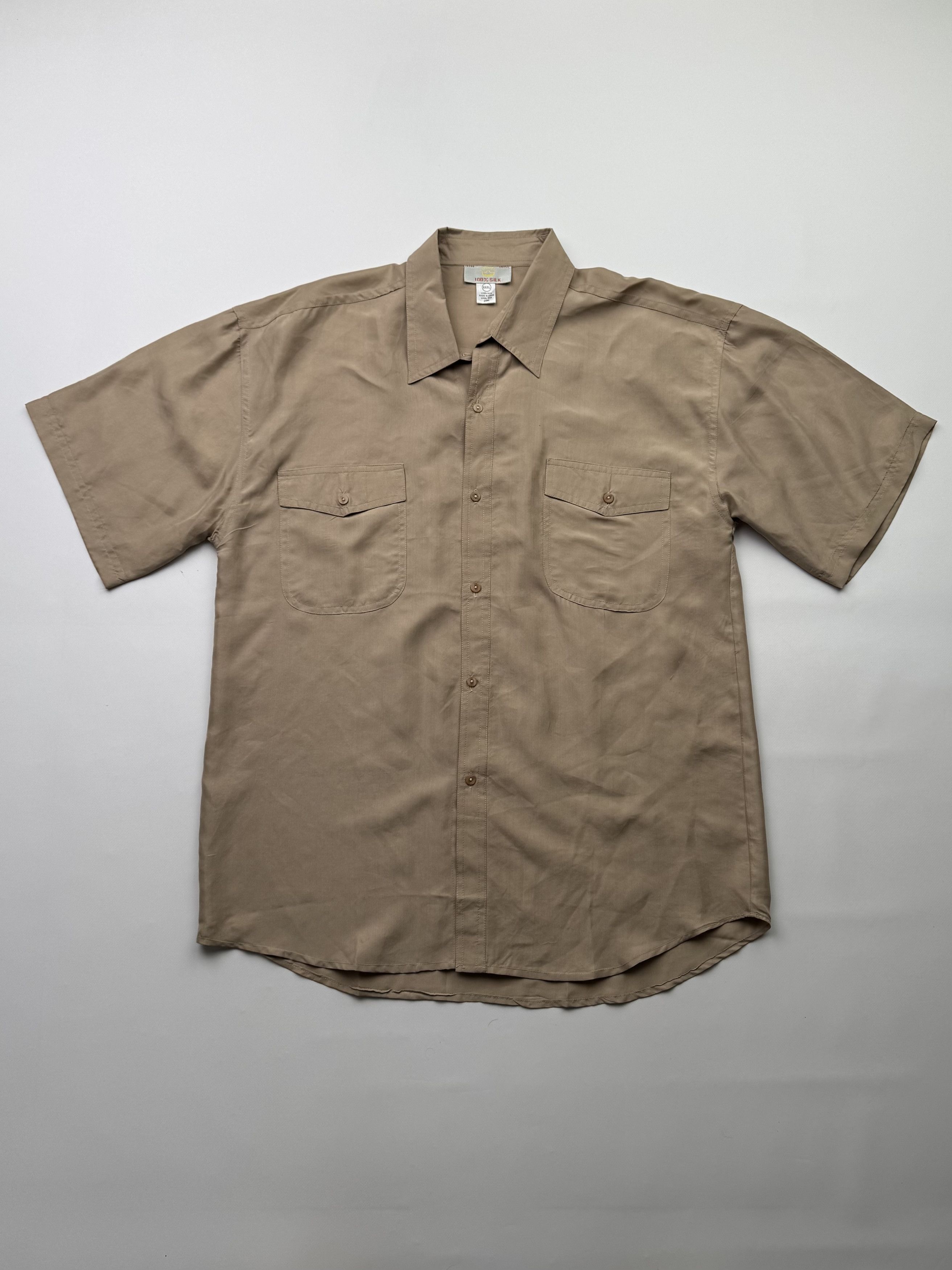 Japanese Brand Vintage Silk Shirt B623(V221)E2 Size US XXL / EU 58 / 5 - 1 Thumbnail