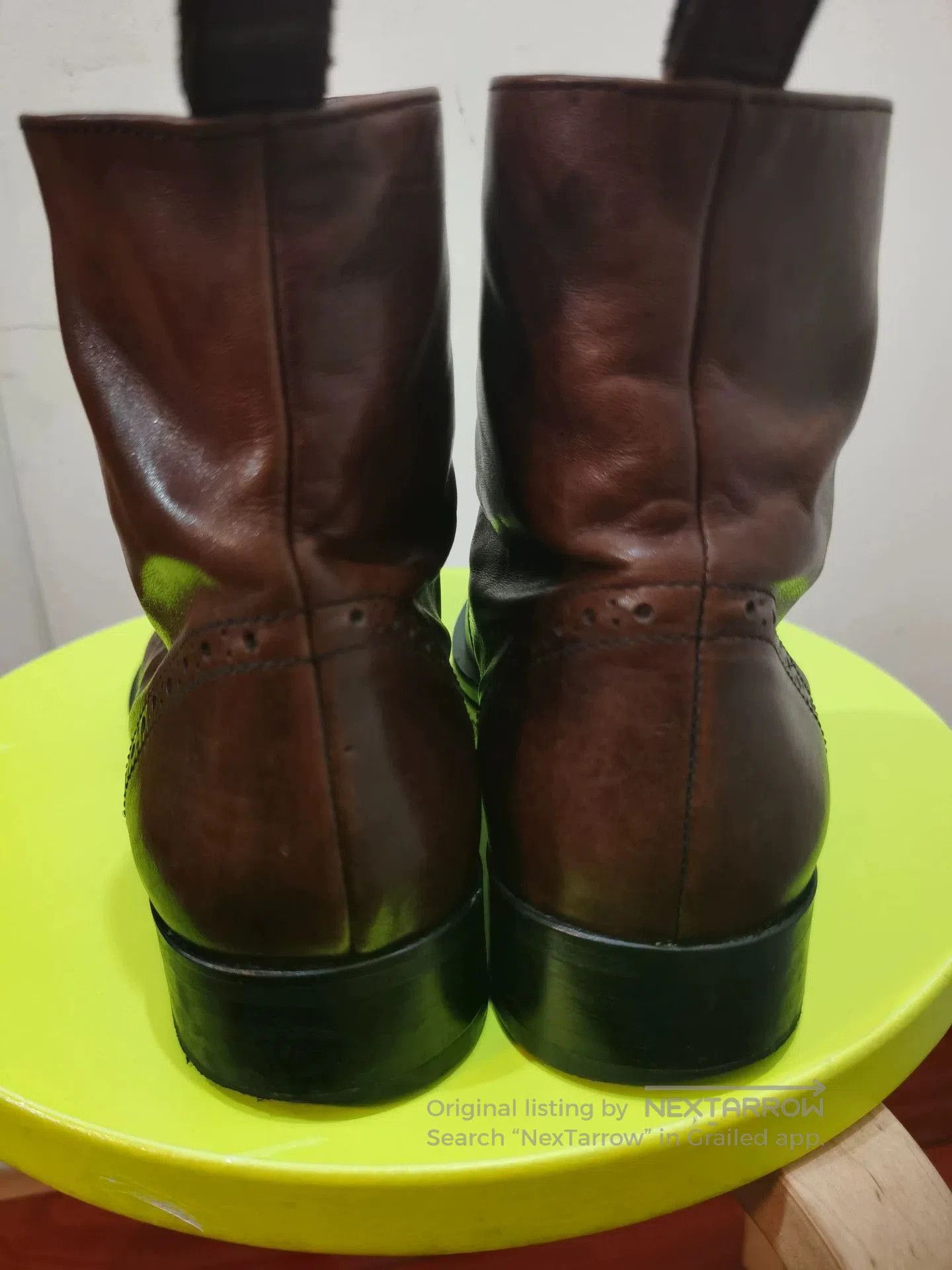 Japanese Brand embossed leather zip. Size US 8 / EU 41 - 5 Thumbnail