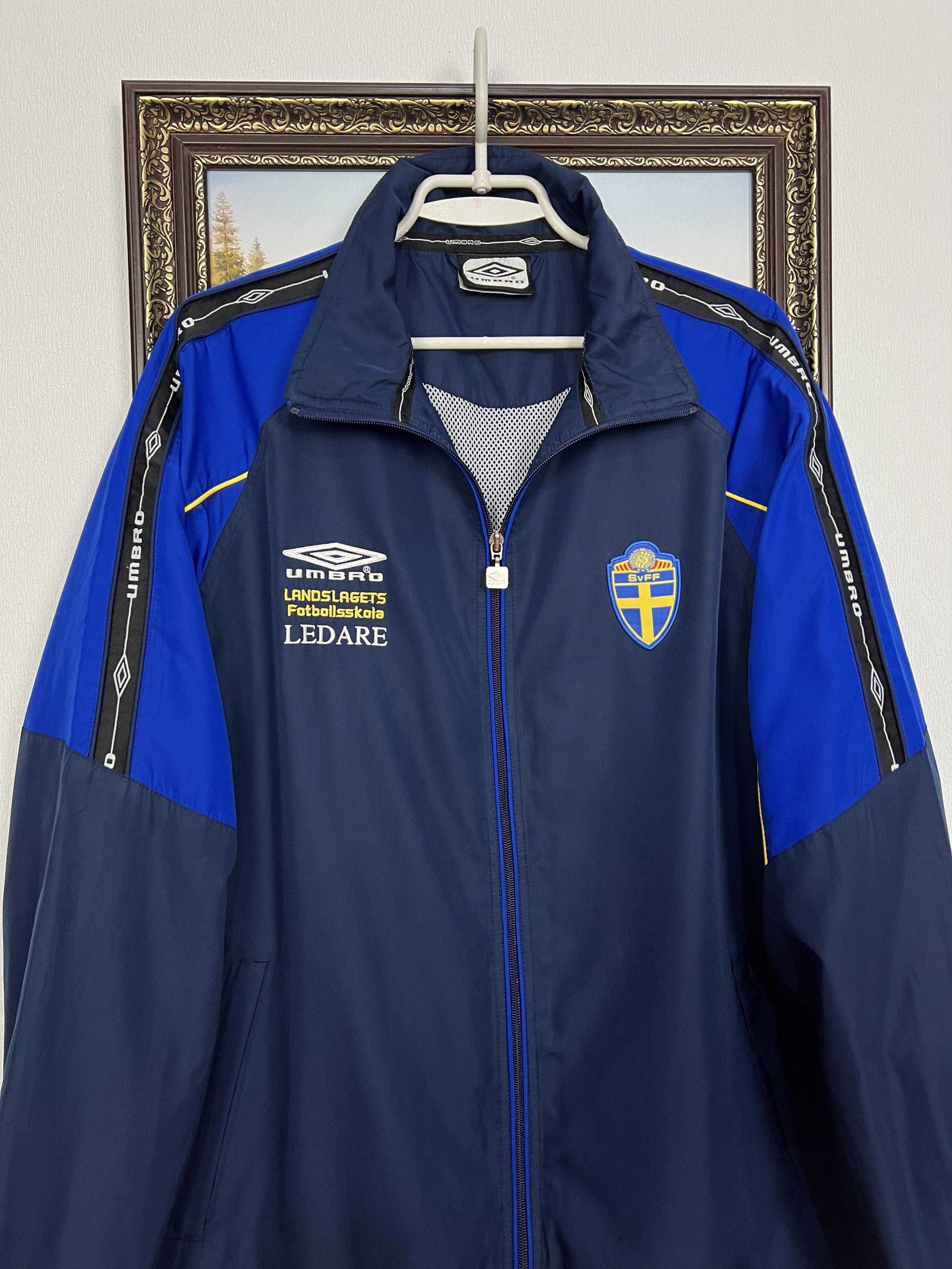 Umbro Vintage Sweden Football Jacket Soccer Track Top National Size US L / EU 52-54 / 3 - 2 Thumbnail