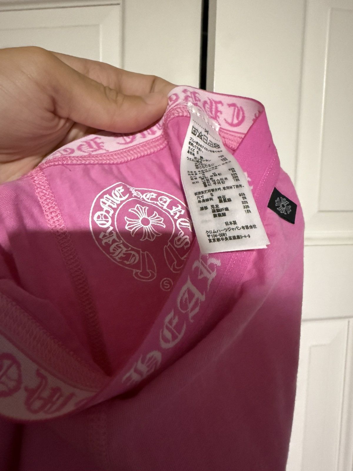 Chrome Hearts Chrome Hearts Pink Horseshoe Leggings Size US 27 - 3 Thumbnail