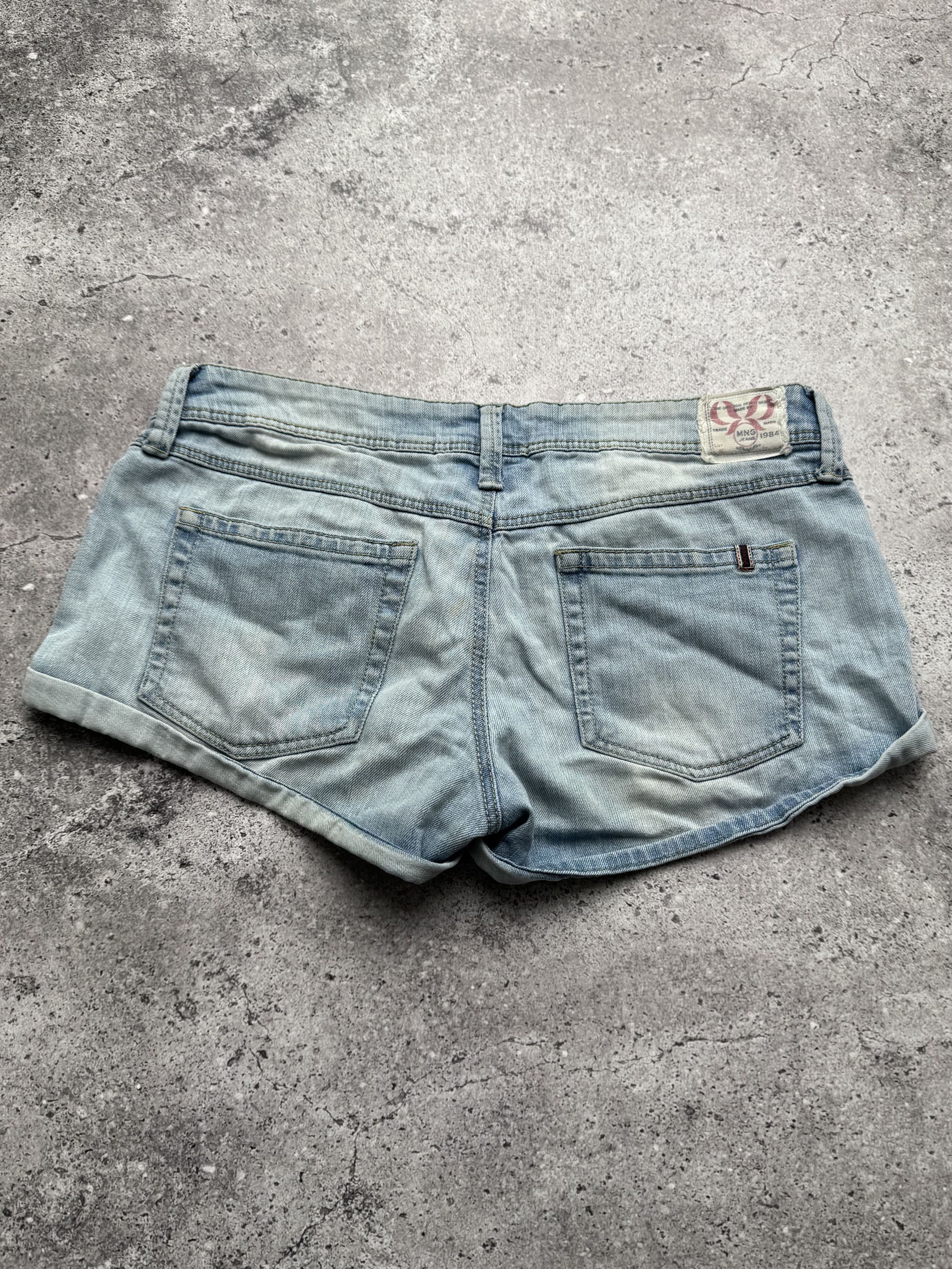Vintage Vintage Denim Shorts Low Rise Rolled Hem Casual Jean Shorts Size 30" / US 8 / IT 44 - 4 Thumbnail