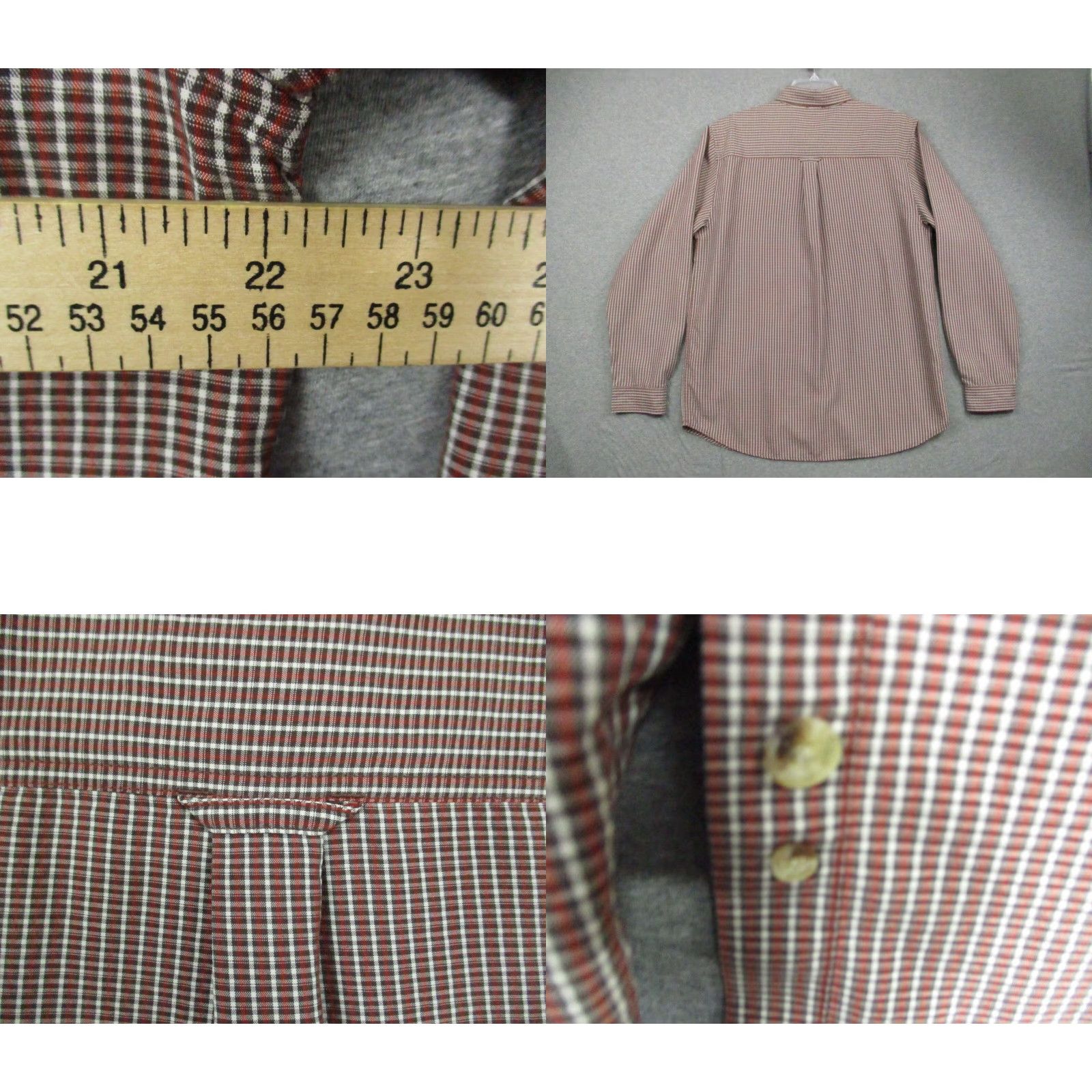 The North Face The North Face Shirt Maroon Check Large Mens Lined Long Sleeve Pocketed Button-Up Regular Fit Size US L / EU 52-54 / 3 - 8 Thumbnail