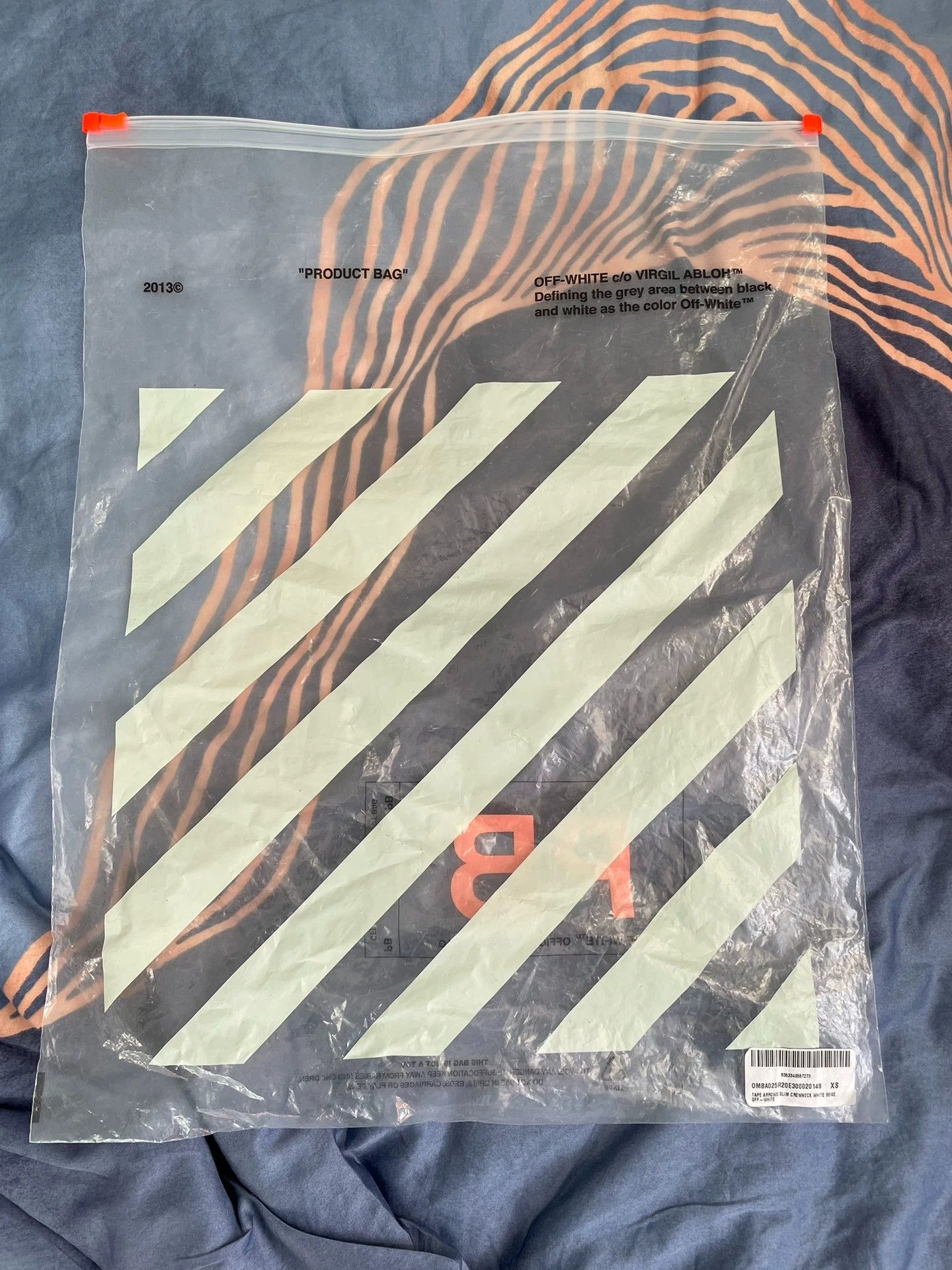 Off-White OFF-WHITE Tap Arrows Tape-Print Crewneck XS New Size US XS / EU 42 / 0 - 5 Thumbnail